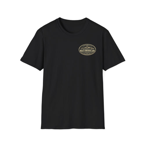 Bradshaw Tribute T-Shirt: West Virginia Line Guitar Music - Cecil Odell Music