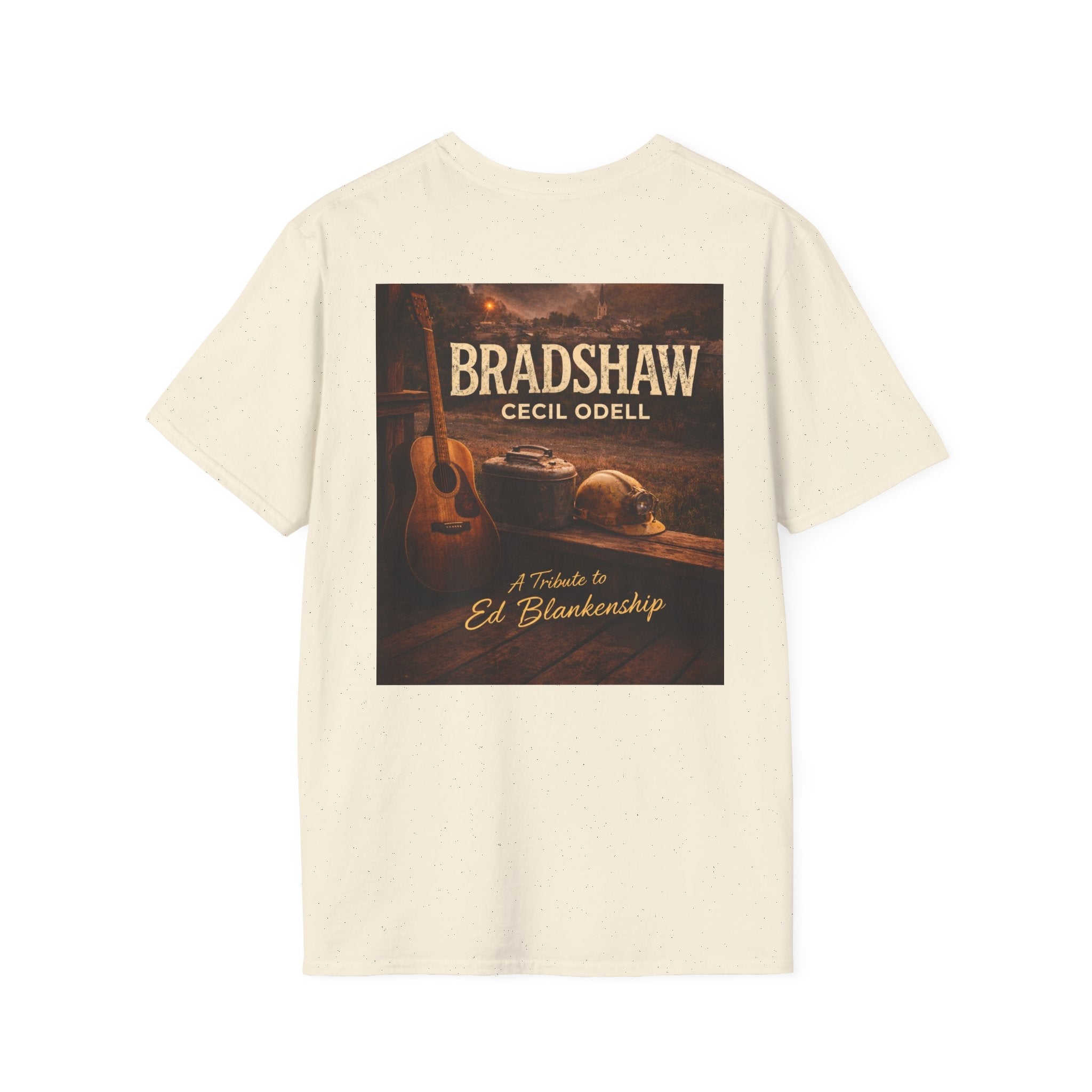Bradshaw Tribute T-Shirt: West Virginia Line Guitar Music - Cecil Odell Music