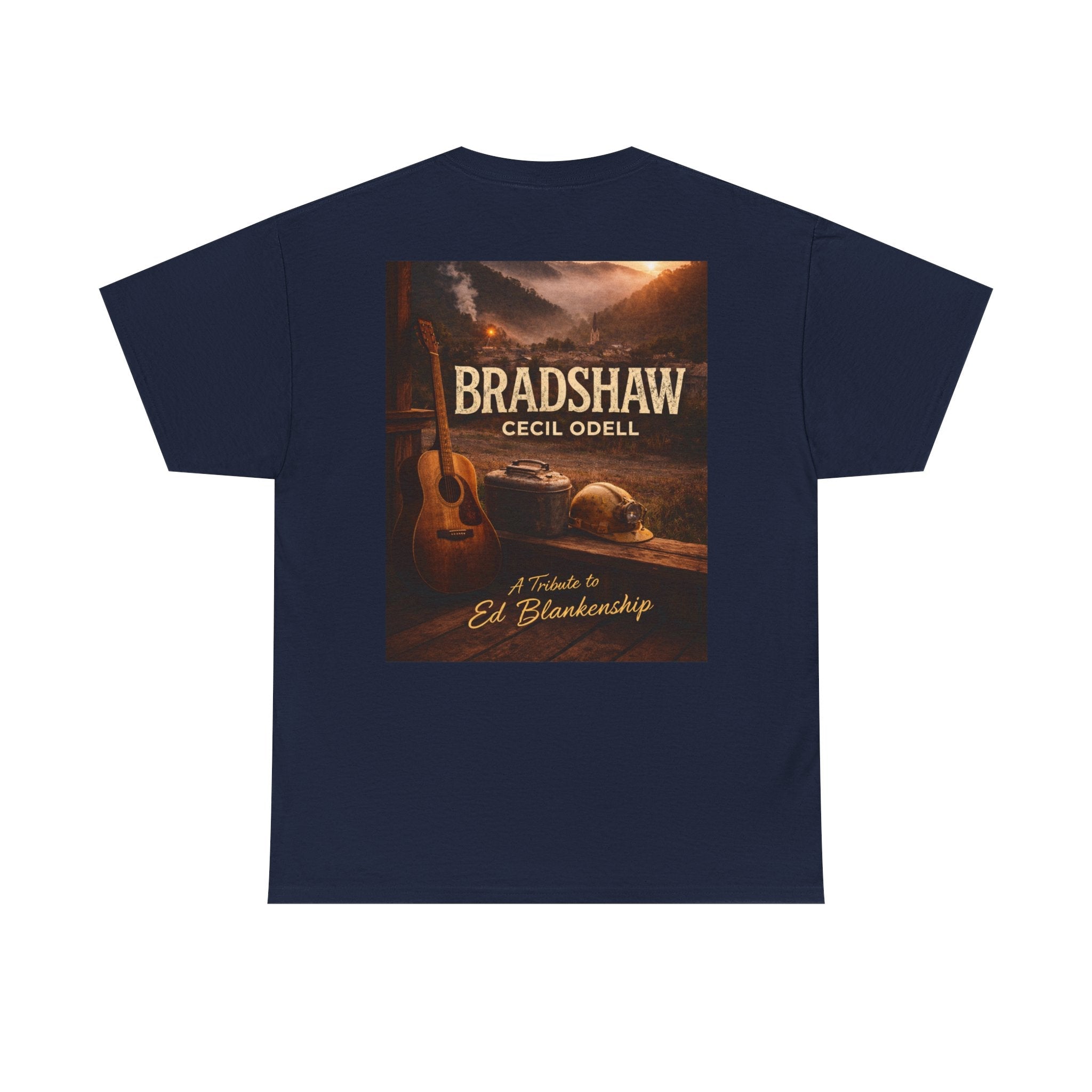 Bradshaw Tribute Tee: 'Bradshaw Cecil Odell' Vintage Guitar & Road Poster T‑Shirt - Cecil Odell Music