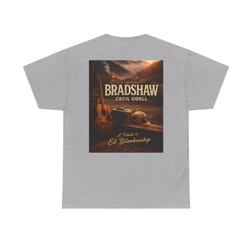 Bradshaw Tribute Tee: 'Bradshaw Cecil Odell' Vintage Guitar & Road Poster T‑Shirt - Cecil Odell Music