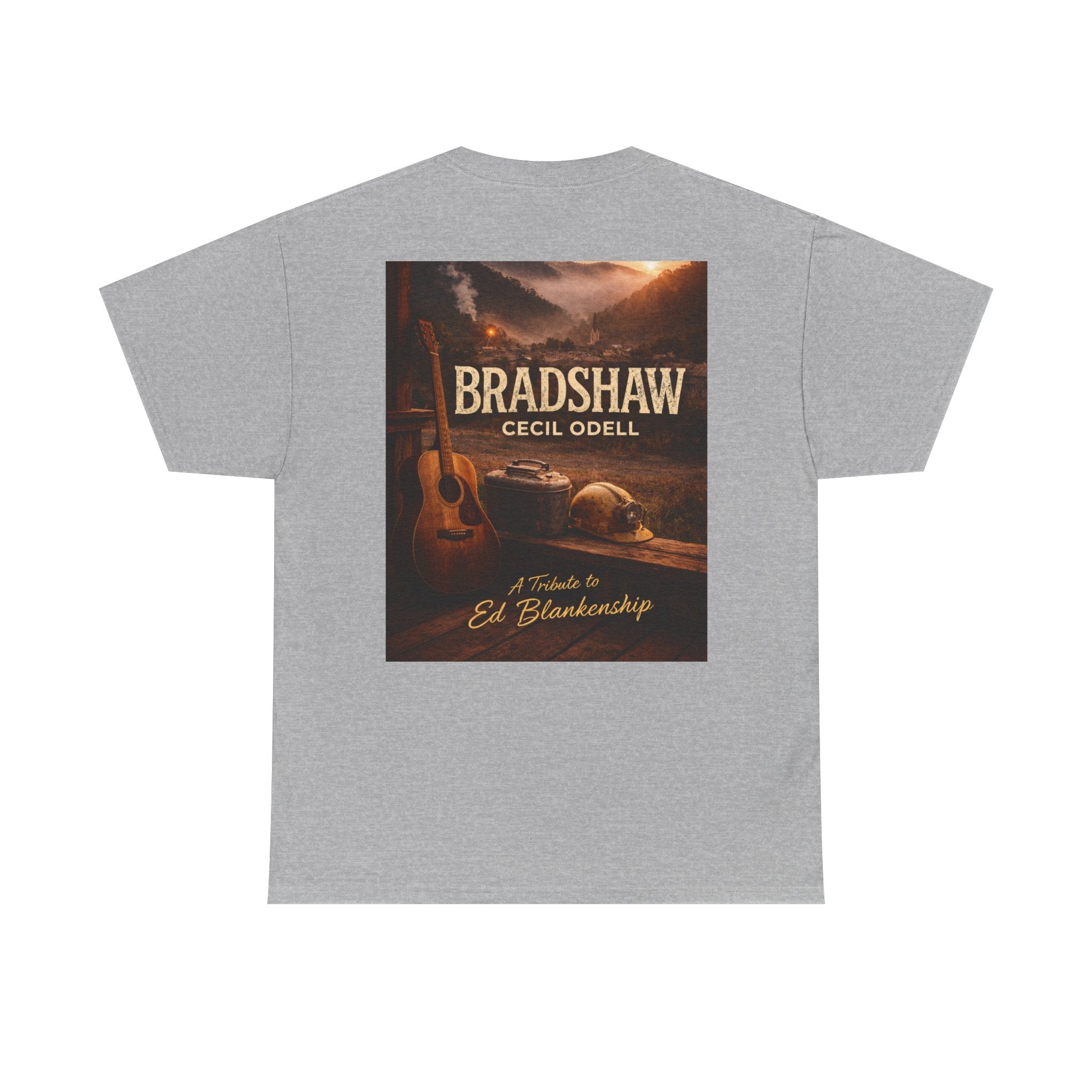 Bradshaw Tribute Tee: 'Bradshaw Cecil Odell' Vintage Guitar & Road Poster T‑Shirt - Cecil Odell Music