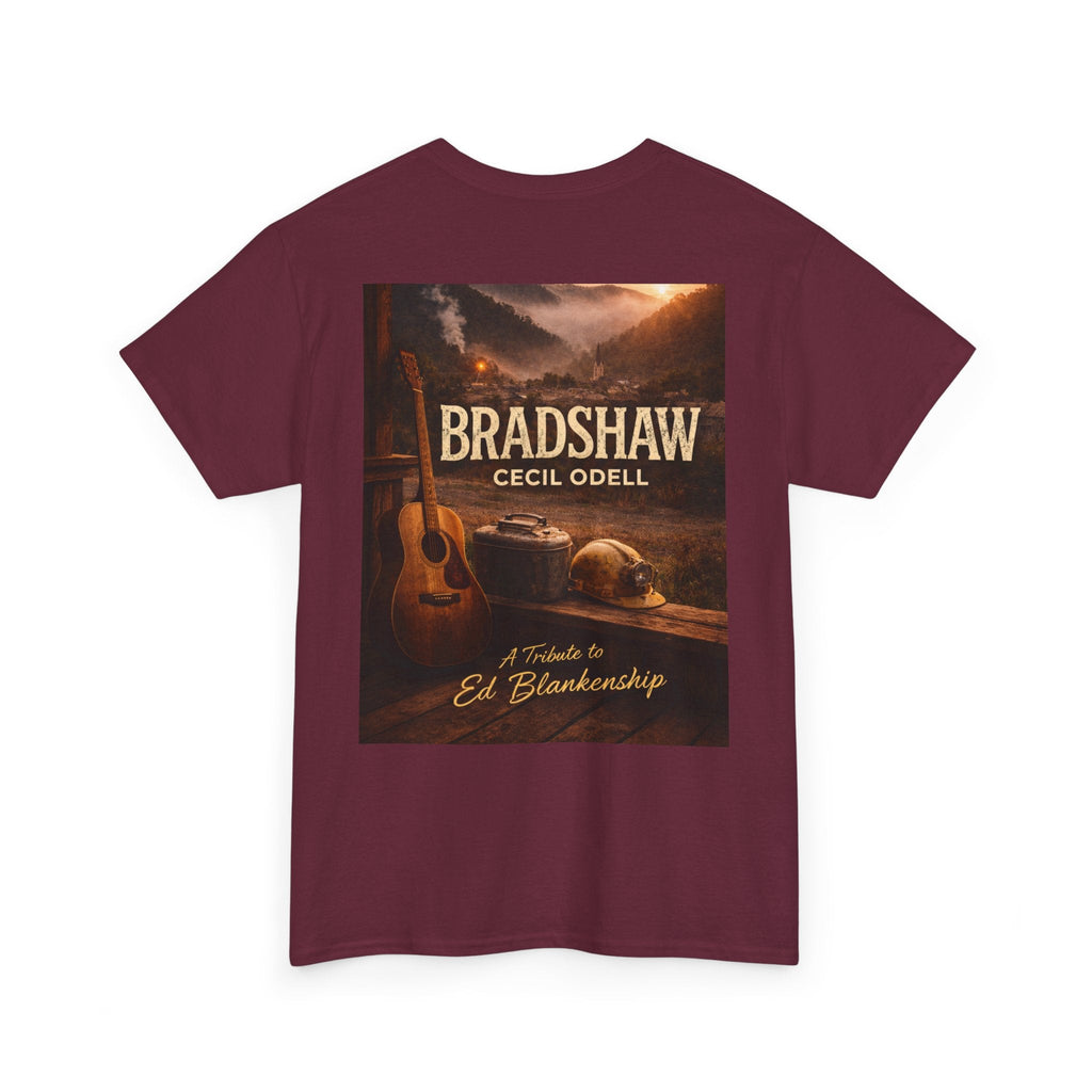Bradshaw Tribute Tee: 'Bradshaw Cecil Odell' Vintage Guitar & Road Poster T‑Shirt - Cecil Odell Music