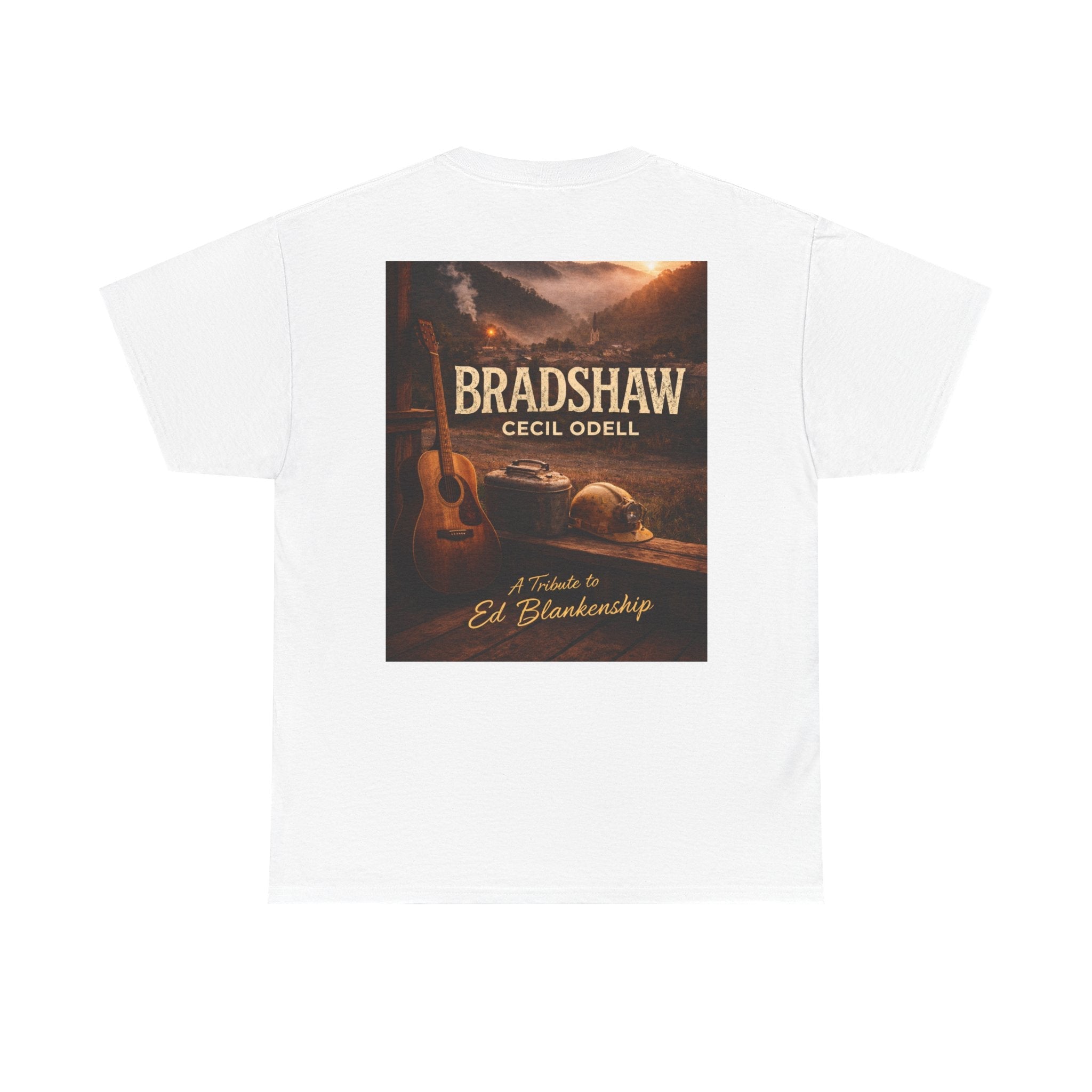 Bradshaw Tribute Tee: 'Bradshaw Cecil Odell' Vintage Guitar & Road Poster T‑Shirt - Cecil Odell Music