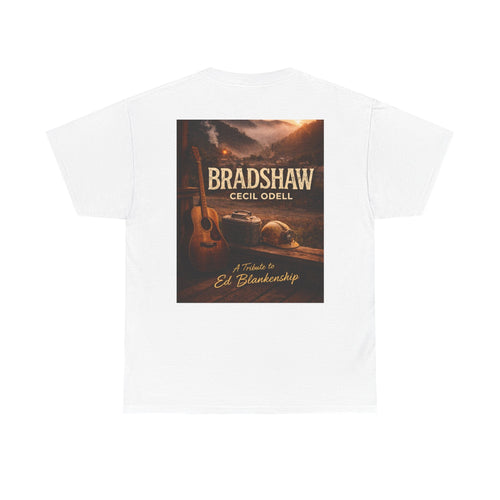 Bradshaw Tribute Tee: 'Bradshaw Cecil Odell' Vintage Guitar & Road Poster T‑Shirt - Cecil Odell Music