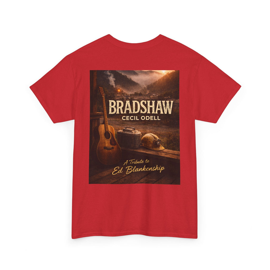 Bradshaw Tribute Tee: 'Bradshaw Cecil Odell' Vintage Guitar & Road Poster T‑Shirt - Cecil Odell Music