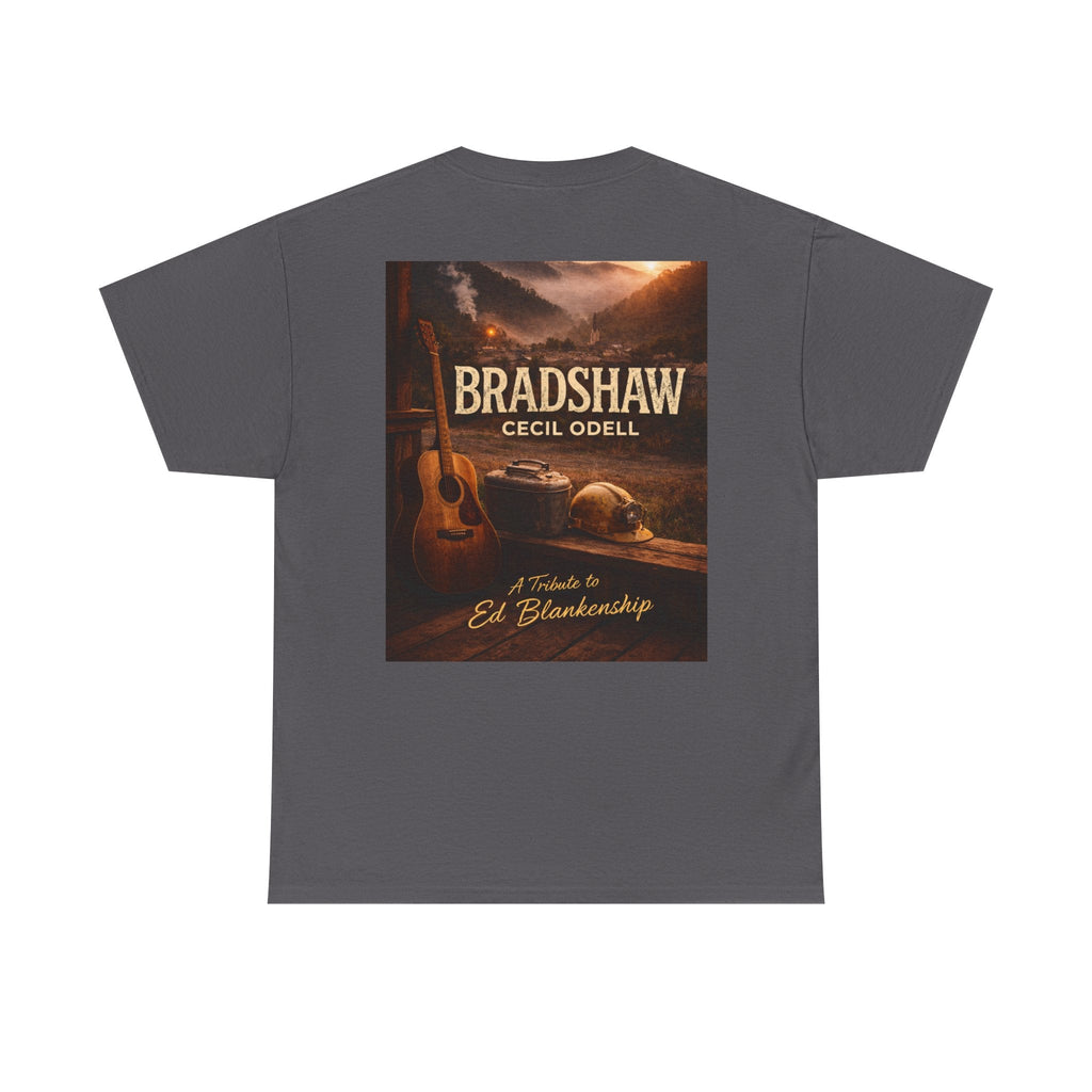 Bradshaw Tribute Tee: 'Bradshaw Cecil Odell' Vintage Guitar & Road Poster T‑Shirt - Cecil Odell Music
