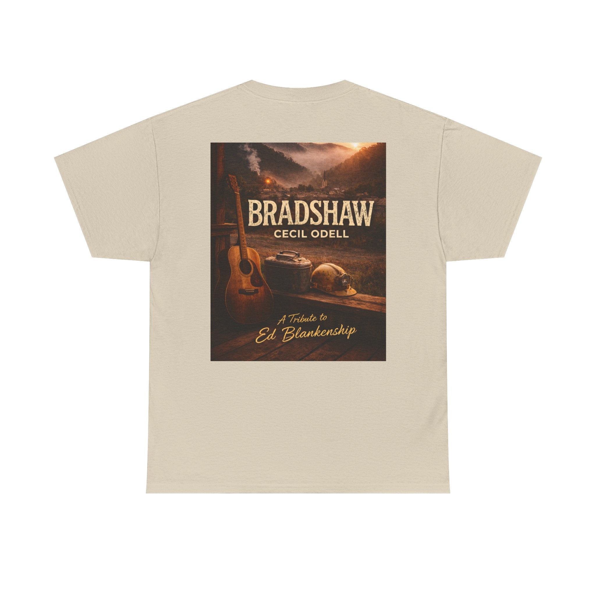 Bradshaw Tribute Tee: 'Bradshaw Cecil Odell' Vintage Guitar & Road Poster T‑Shirt - Cecil Odell Music