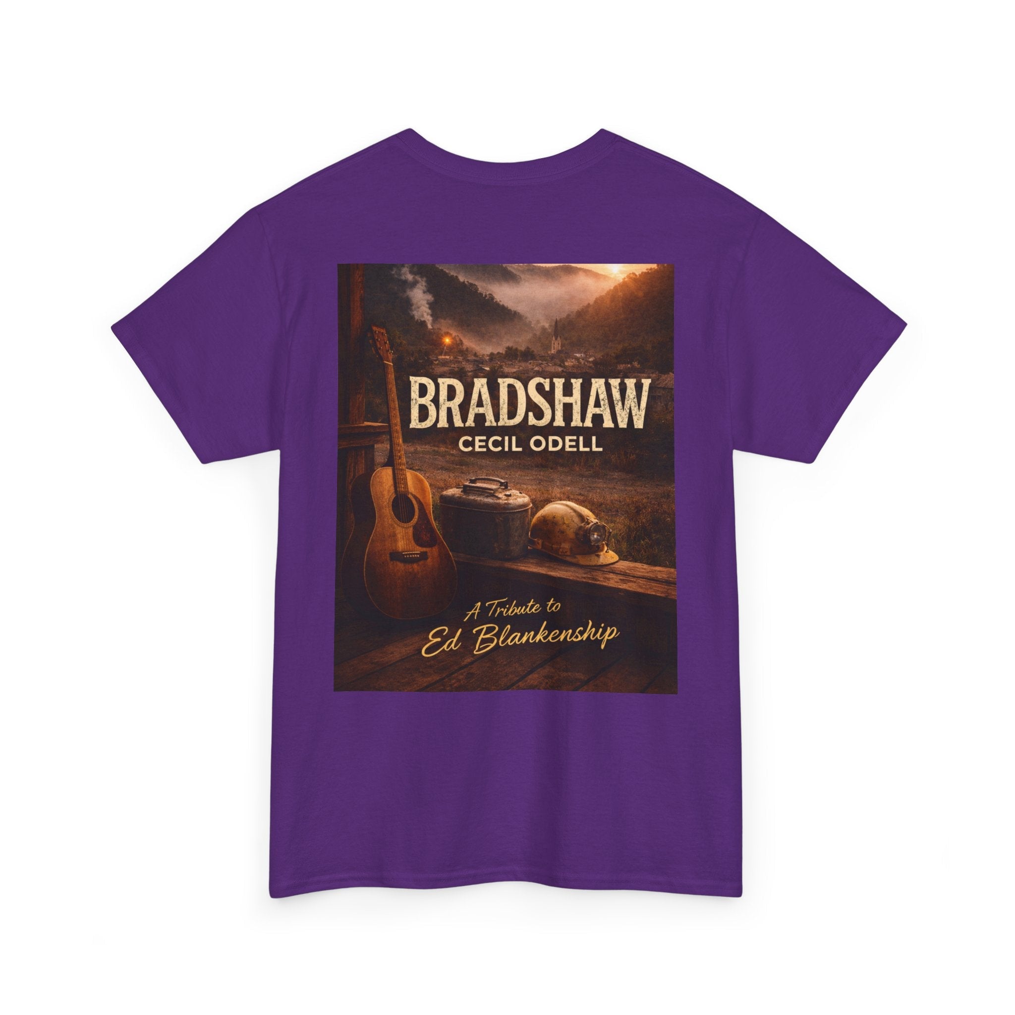 Bradshaw Tribute Tee: 'Bradshaw Cecil Odell' Vintage Guitar & Road Poster T‑Shirt - Cecil Odell Music