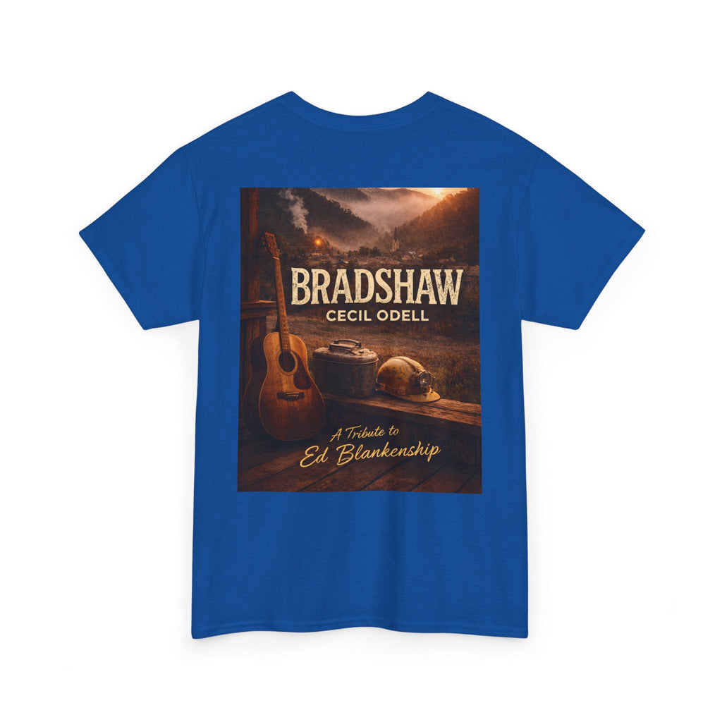 Bradshaw Tribute Tee: 'Bradshaw Cecil Odell' Vintage Guitar & Road Poster T‑Shirt - Cecil Odell Music