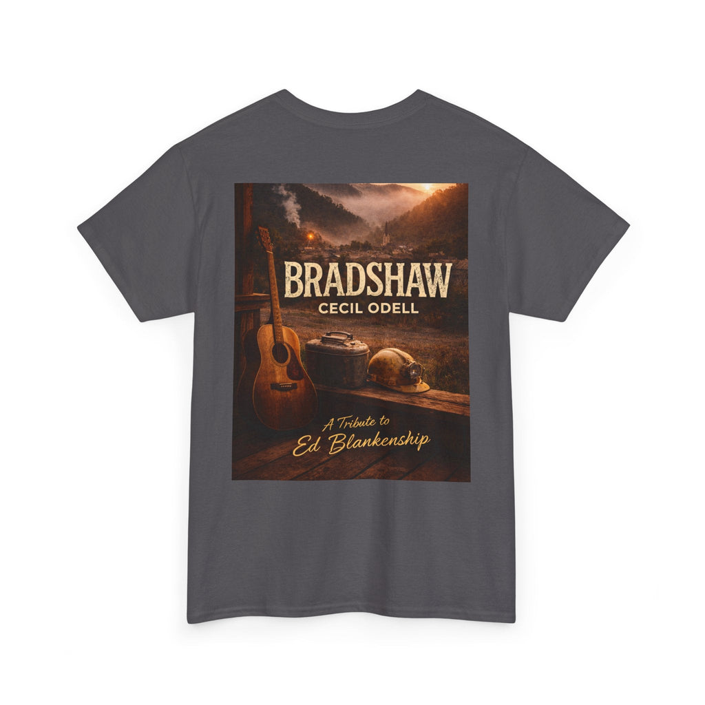 Bradshaw Tribute Tee: 'Bradshaw Cecil Odell' Vintage Guitar & Road Poster T‑Shirt - Cecil Odell Music