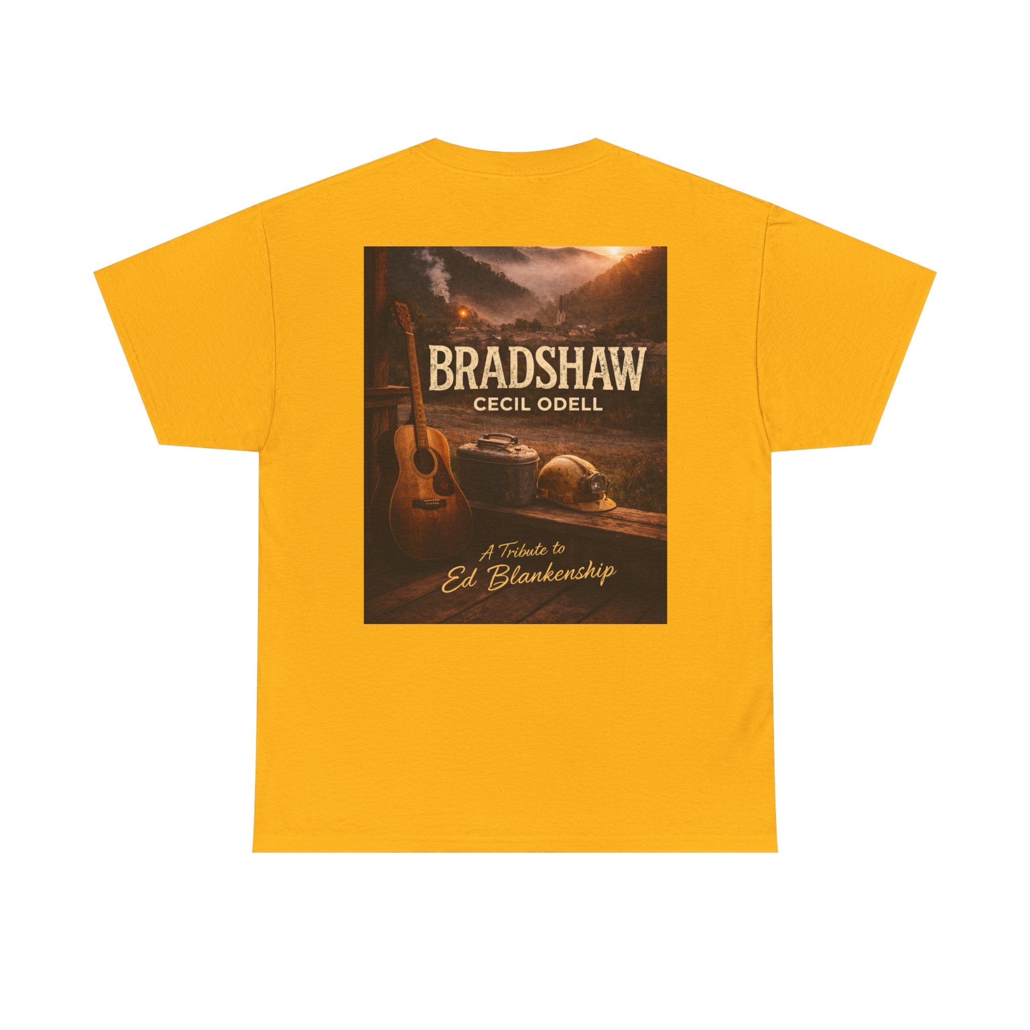 Bradshaw Tribute Tee: 'Bradshaw Cecil Odell' Vintage Guitar & Road Poster T‑Shirt - Cecil Odell Music
