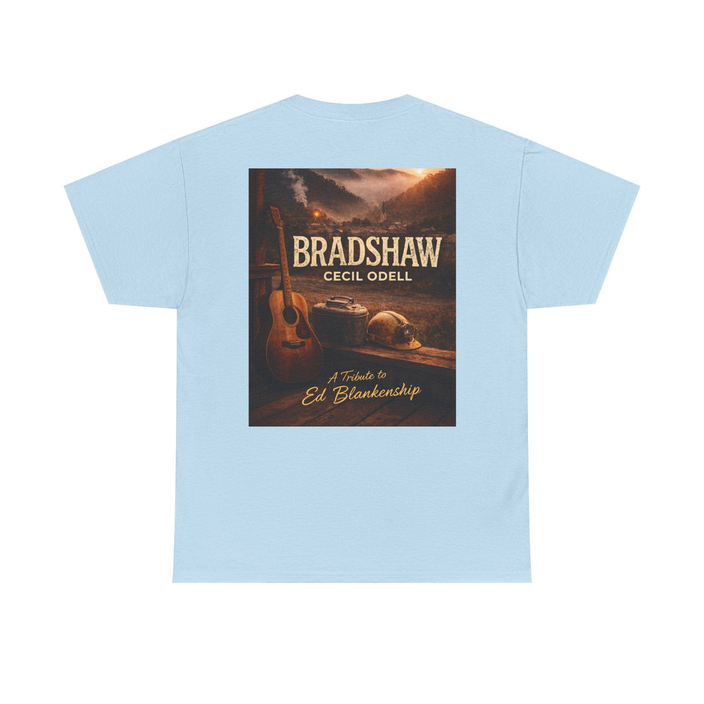 Bradshaw Tribute Tee: 'Bradshaw Cecil Odell' Vintage Guitar & Road Poster T‑Shirt - Cecil Odell Music