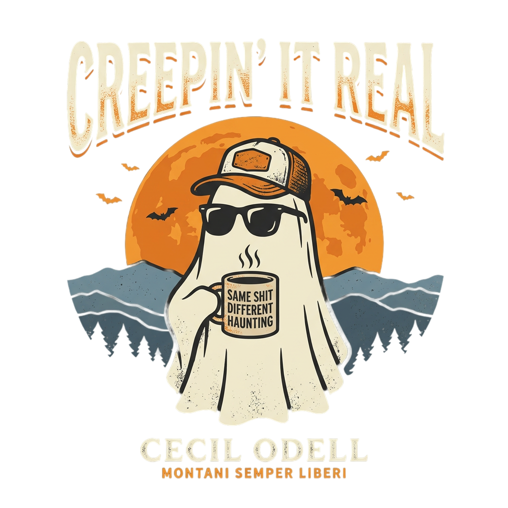 Creepin' It Real Cecil Odell Halloween kids shirt design