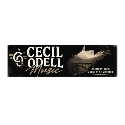Cecil Odell Music Bumper Sticker: Country Rock from West Virginia - Cecil Odell Music