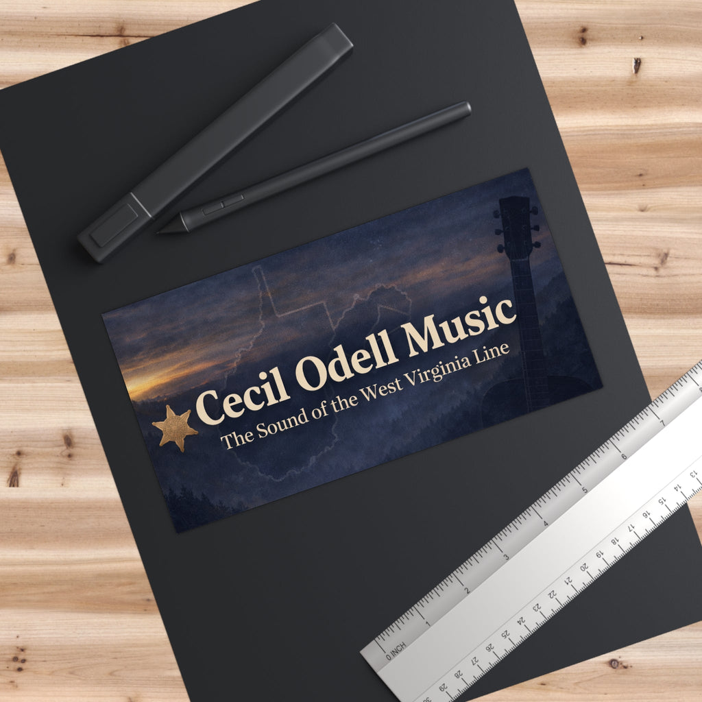 Cecil Odell Music Bumper Sticker: The Sound of the West Virginia Line - Cecil Odell Music