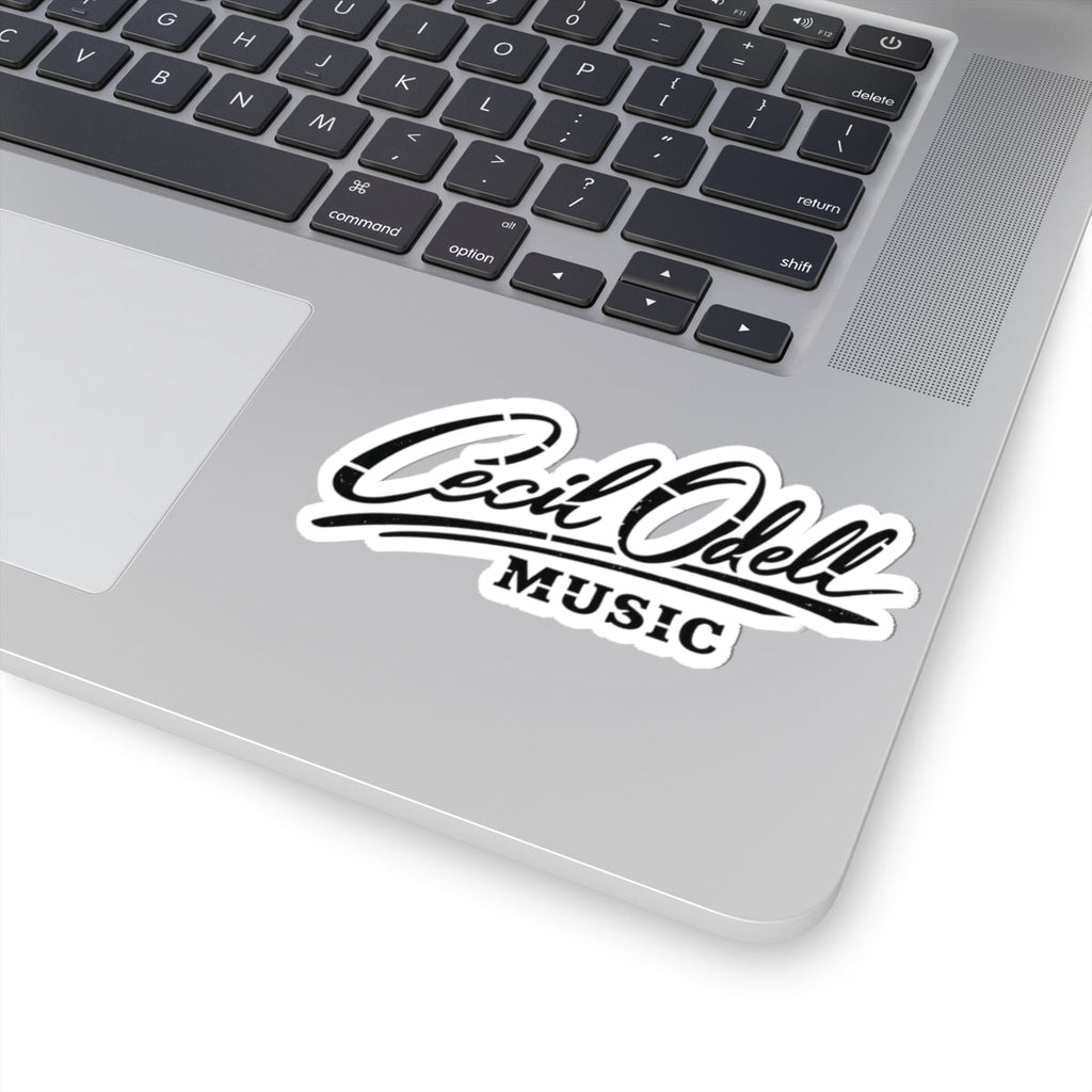 Cecil Odell Music Sticker: Script Logo Kiss - Cut Vinyl - Cecil Odell Music