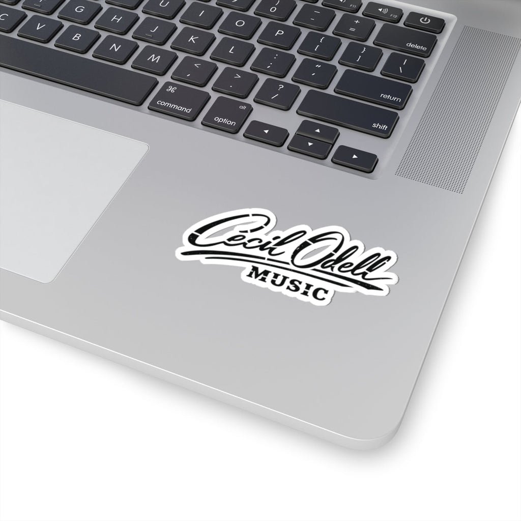 Cecil Odell Music Sticker: Script Logo Kiss - Cut Vinyl - Cecil Odell Music