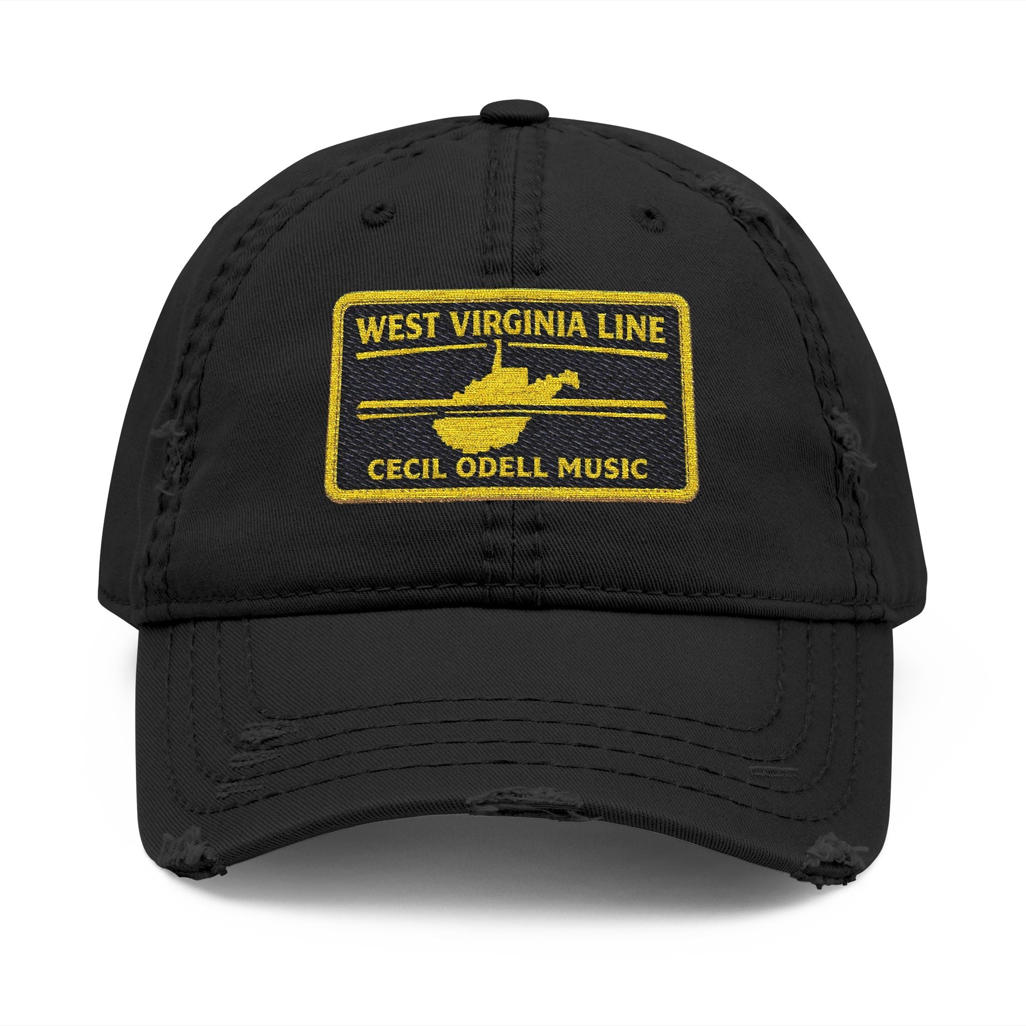Cecil Odell Music West Virginia Line Distressed Dad Hat - Cecil Odell Music