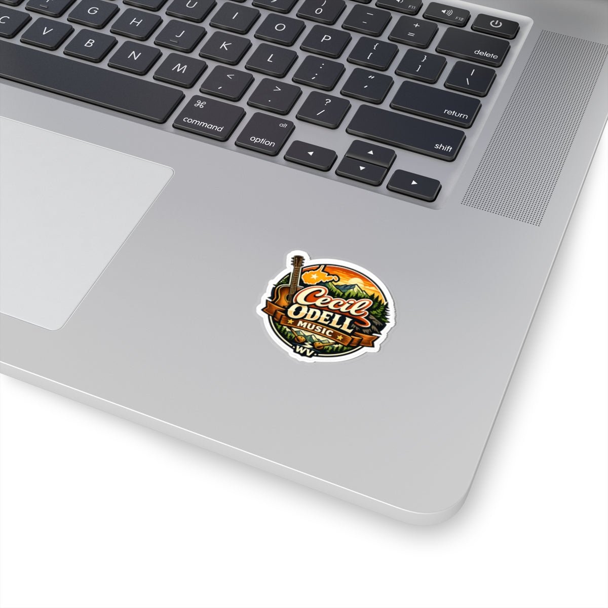Cecil Odell Music WV Guitar Mountain Sticker: Kiss - Cut Vinyl Decal - Cecil Odell Music