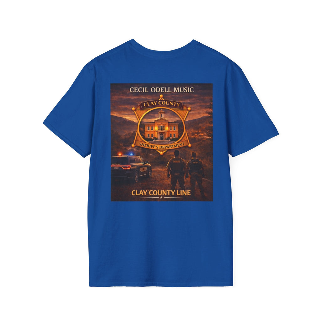 Clay County Line T-Shirt: Cecil Odell Music Fire & Rescue Badge Tee - Cecil Odell Music