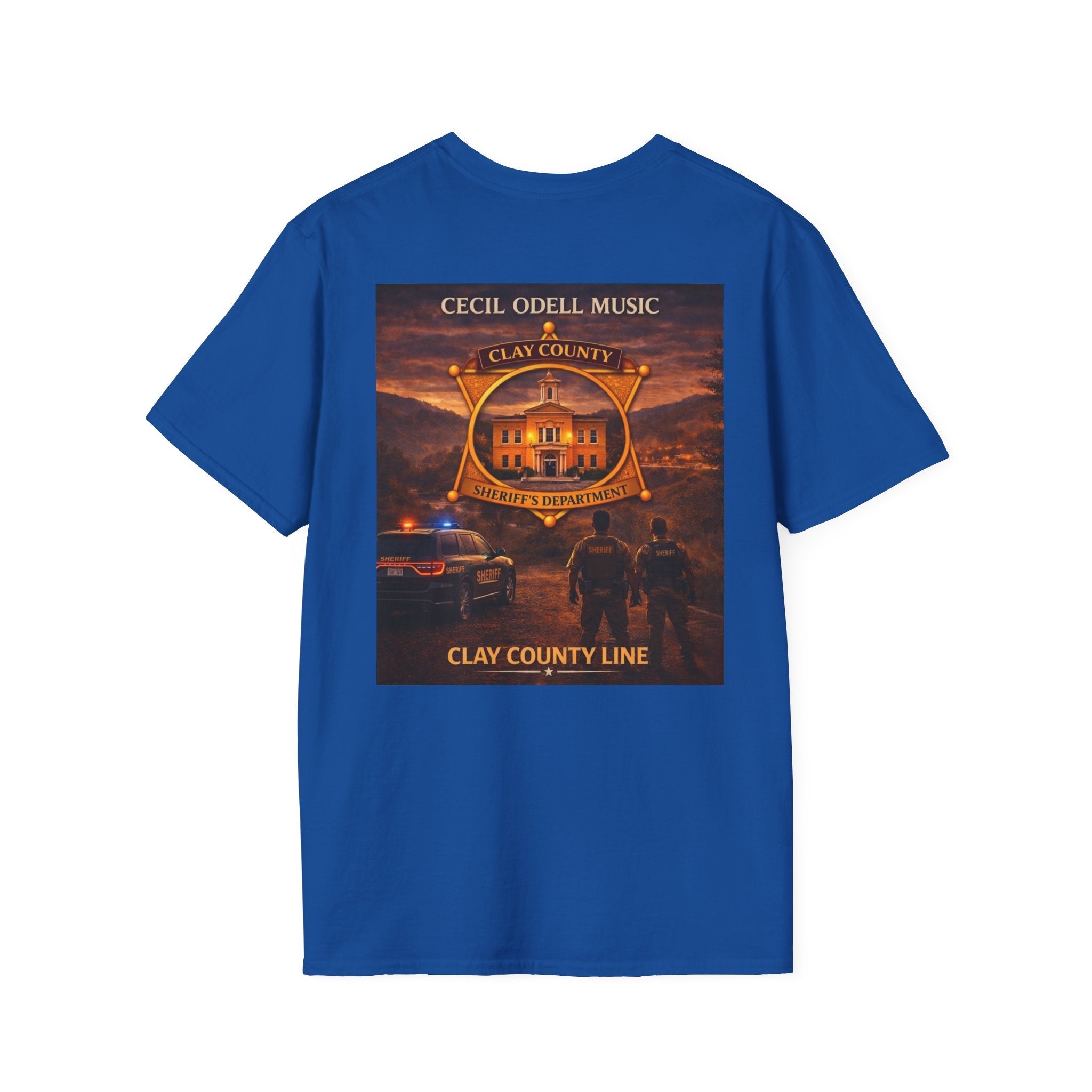 Clay County Line T-Shirt: Cecil Odell Music Fire & Rescue Badge Tee - Cecil Odell Music