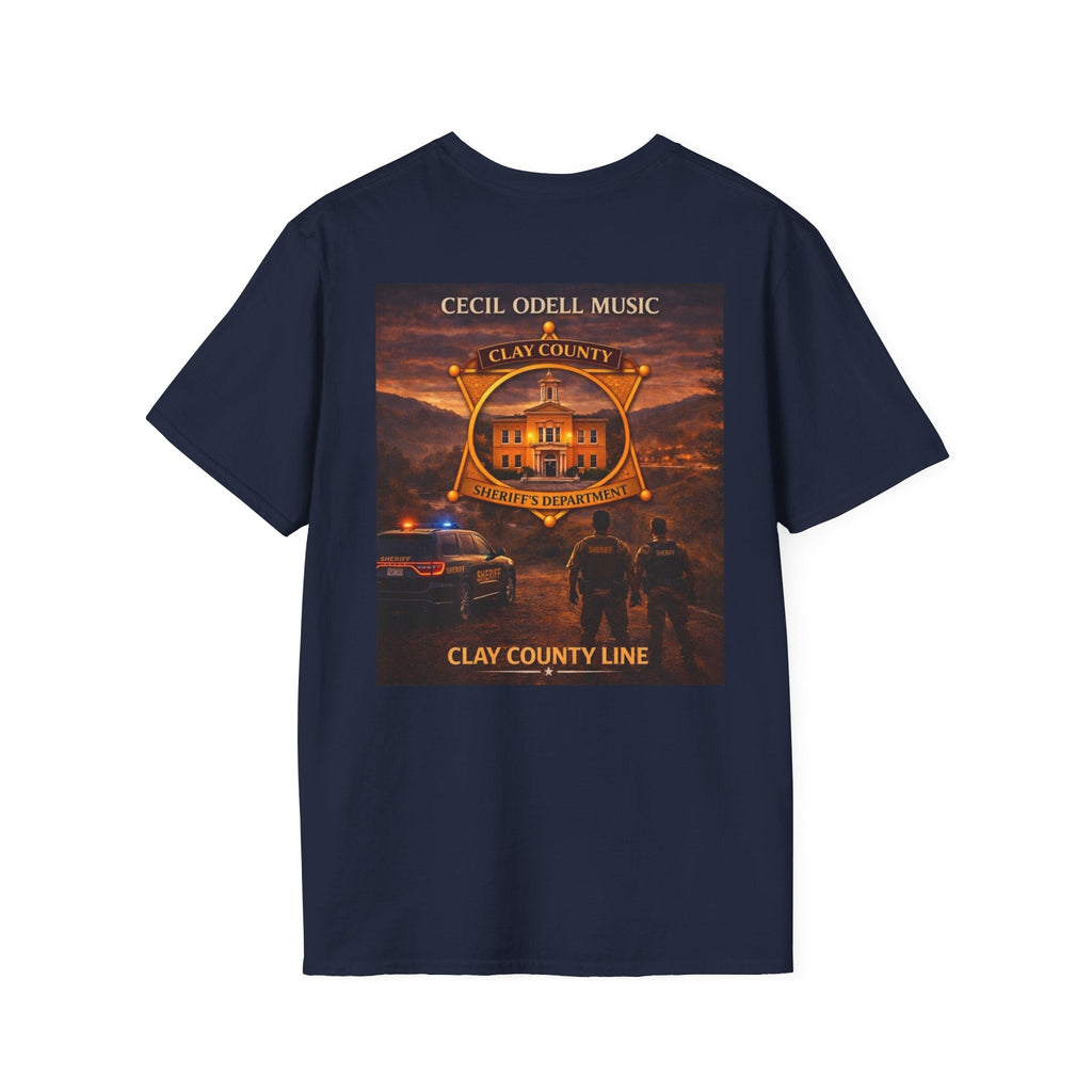 Clay County Line T-Shirt: Cecil Odell Music Fire & Rescue Badge Tee - Cecil Odell Music