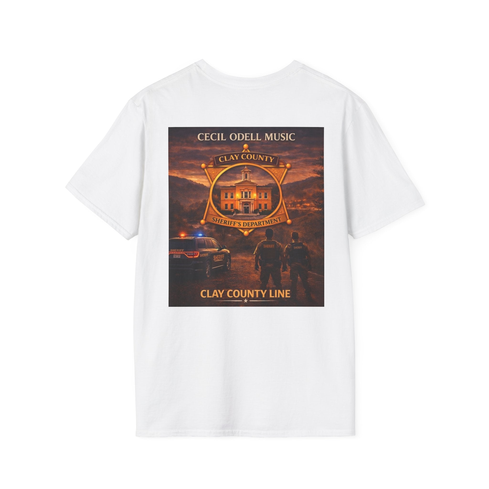 Clay County Line T-Shirt: Cecil Odell Music Fire & Rescue Badge Tee - Cecil Odell Music