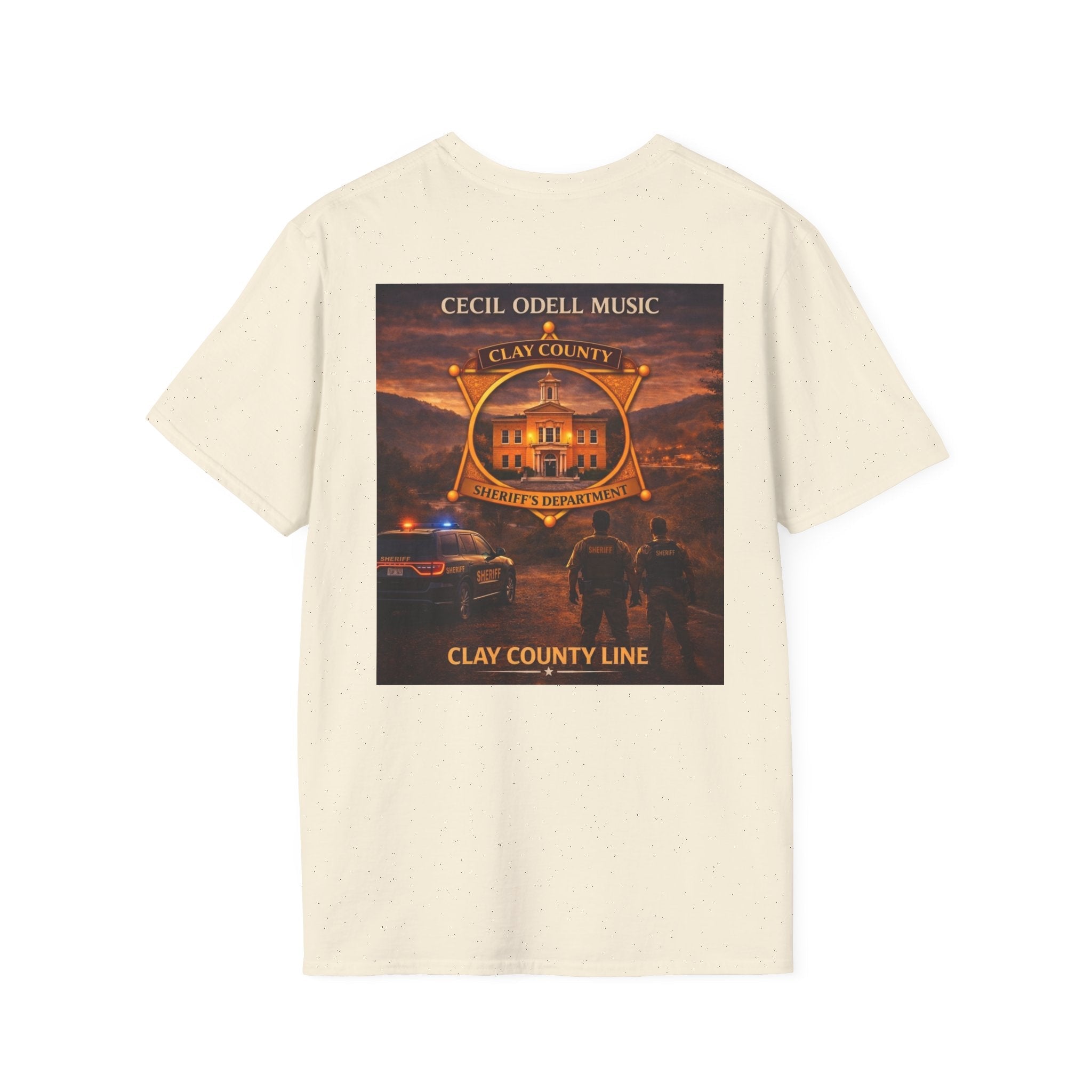 Clay County Line T-Shirt: Cecil Odell Music Fire & Rescue Badge Tee - Cecil Odell Music