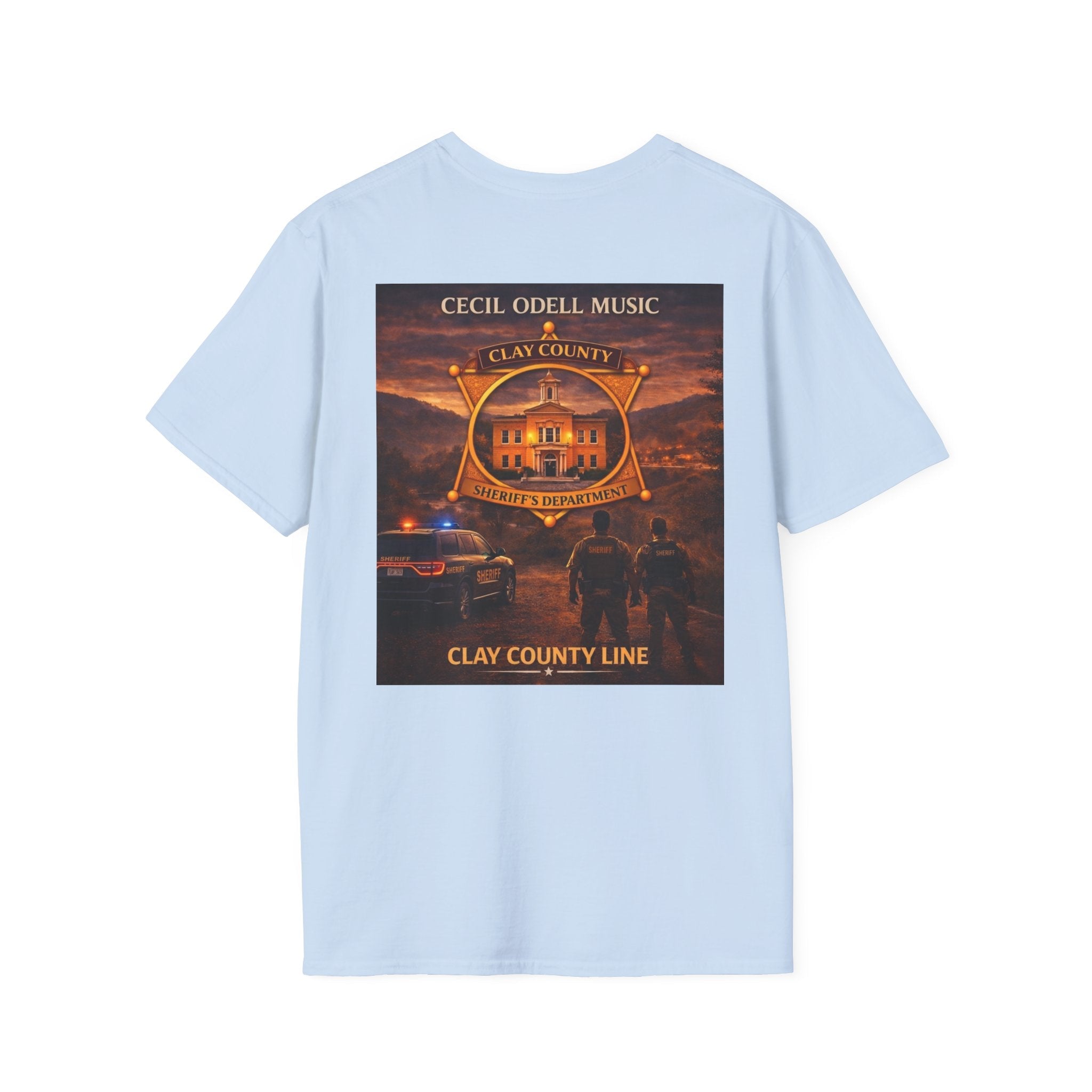 Clay County Line T-Shirt: Cecil Odell Music Fire & Rescue Badge Tee - Cecil Odell Music