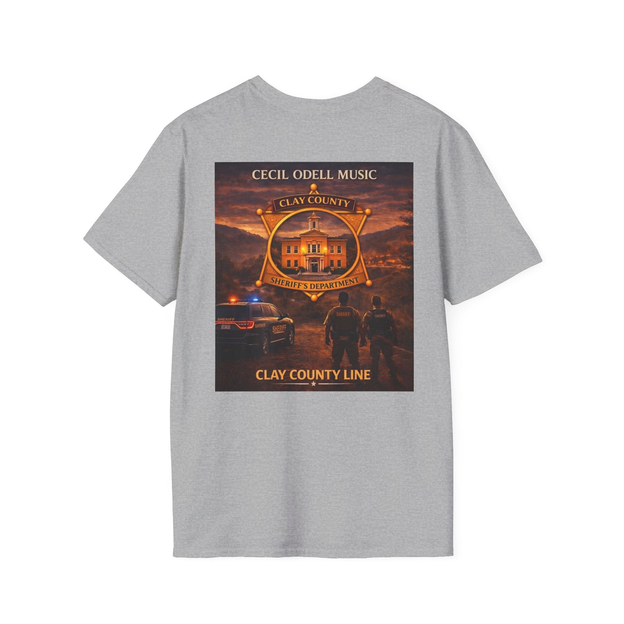Clay County Line T-Shirt: Cecil Odell Music Fire & Rescue Badge Tee - Cecil Odell Music