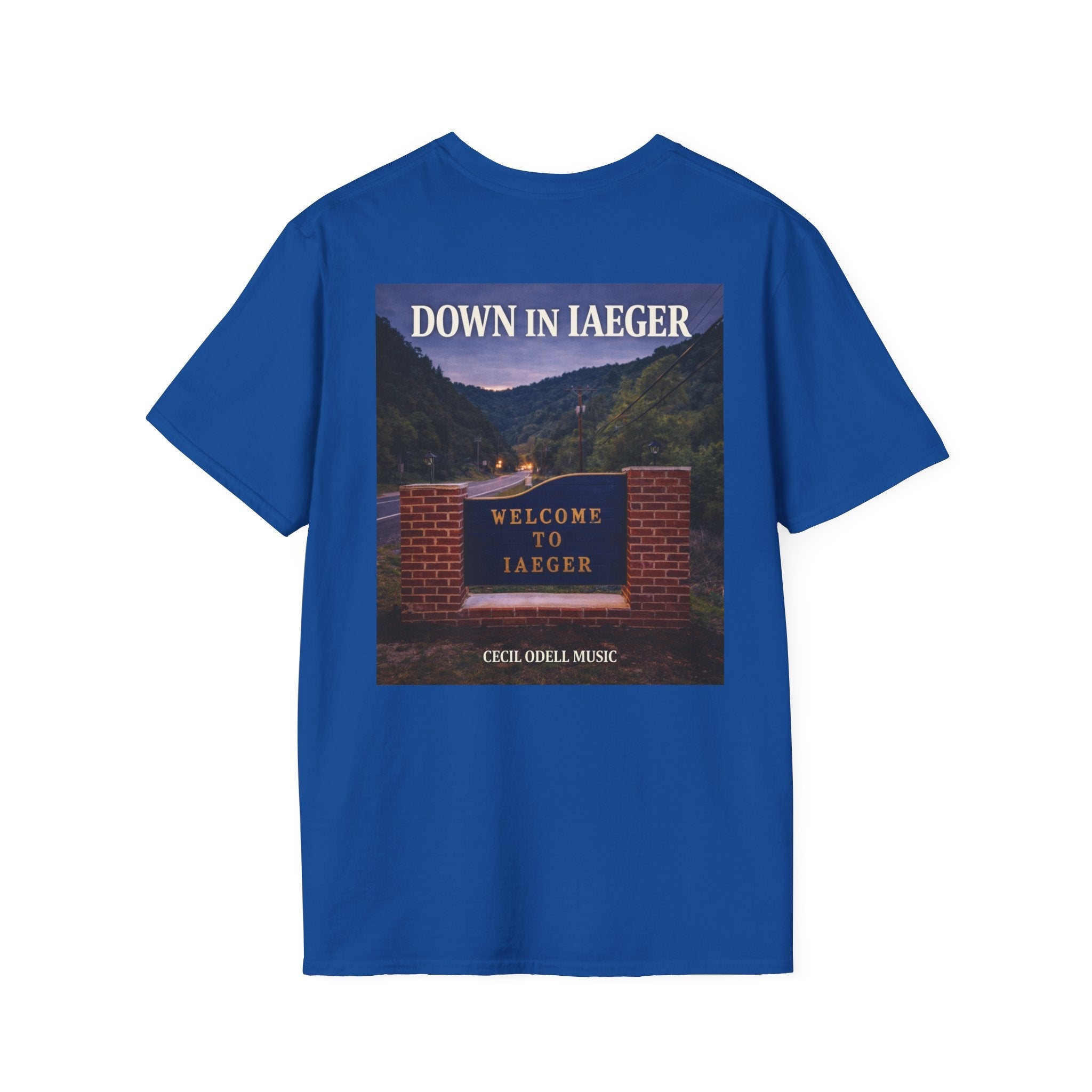 “Down In Iaeger” Cecil Odell Music supporter T-Shirt - Cecil Odell Music