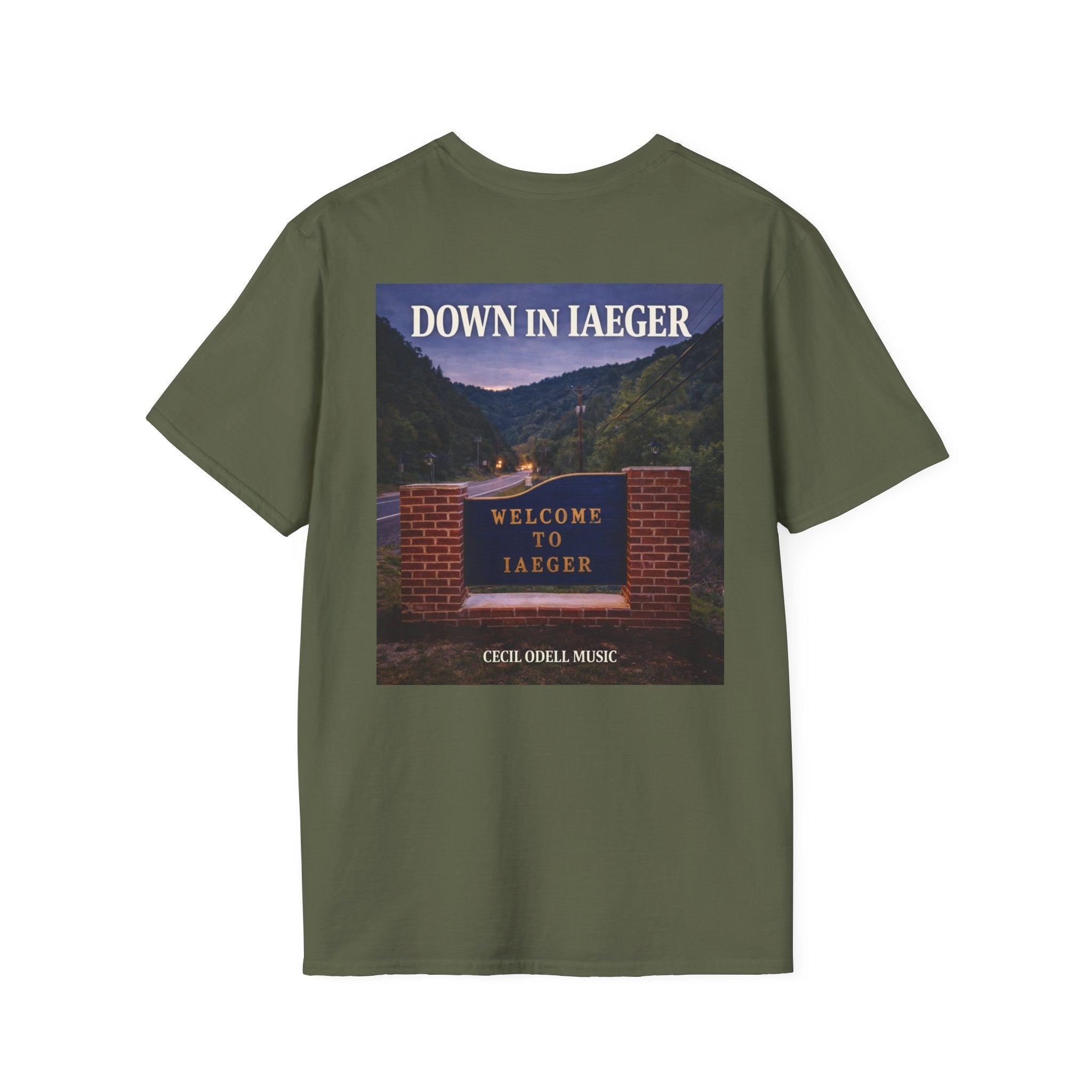 “Down In Iaeger” Cecil Odell Music supporter T-Shirt - Cecil Odell Music