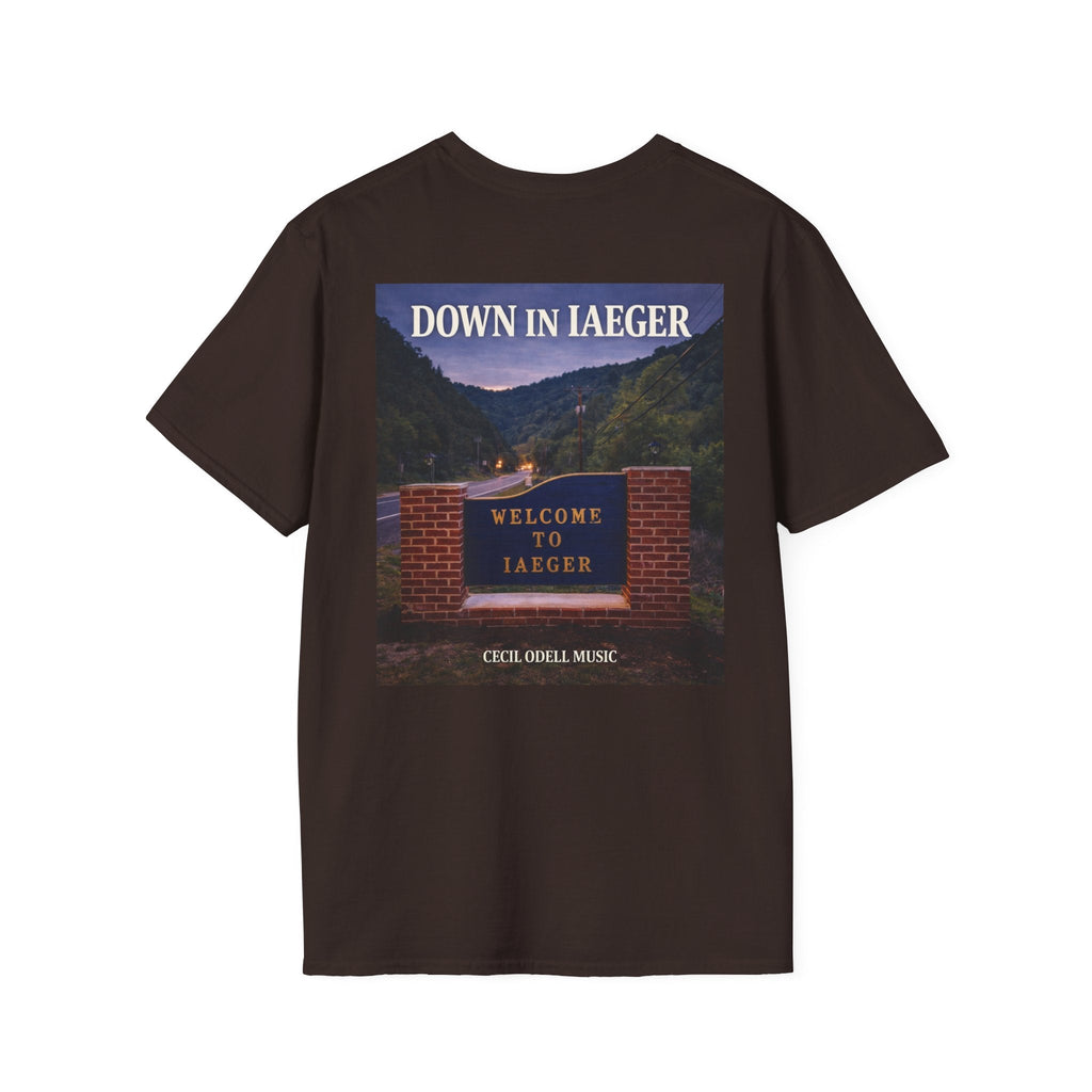 “Down In Iaeger” Cecil Odell Music supporter T-Shirt - Cecil Odell Music