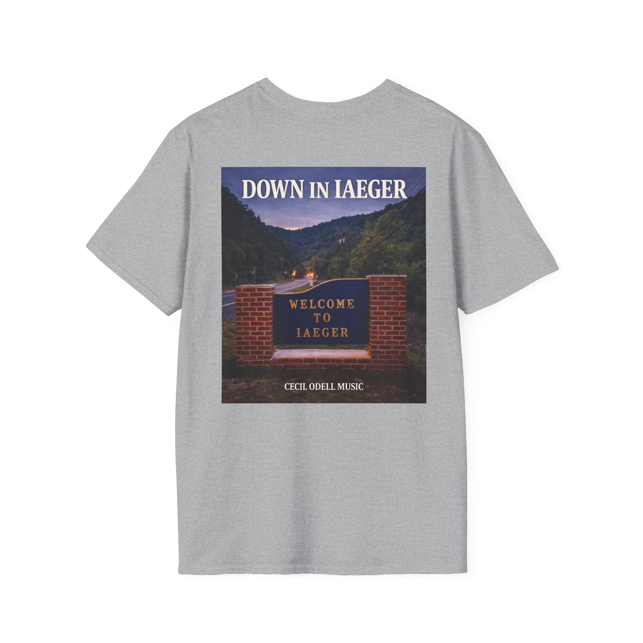 “Down In Iaeger” Cecil Odell Music supporter T-Shirt - Cecil Odell Music