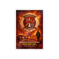 Fire Department Poster: "Brookhaven Volunteer Fire Dept. Hold That Line" Gloss Print - Cecil Odell Music