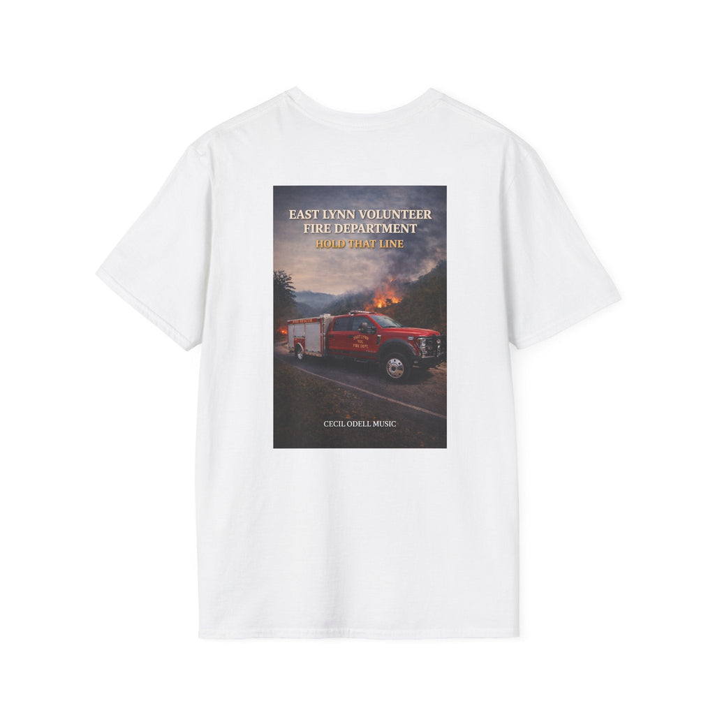 Fire Rescue T-Shirt: East Lynn Volunteer Fire Department West Virginia Line Crew Shirt - Cecil Odell Music