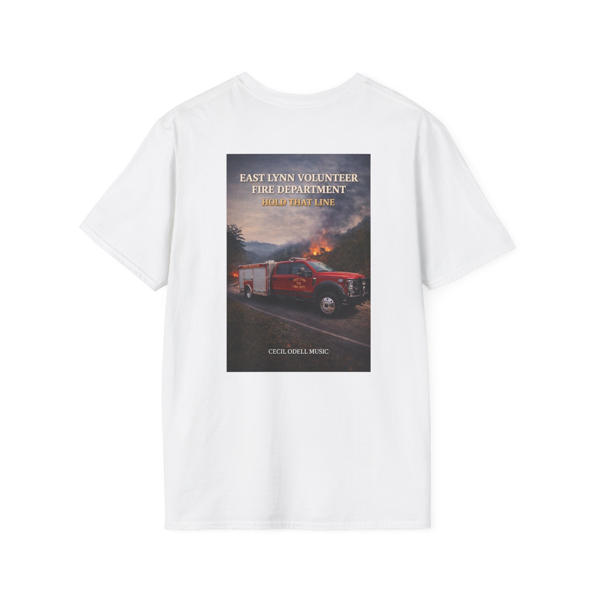 Fire Rescue T-Shirt: East Lynn Volunteer Fire Department West Virginia Line Crew Shirt - Cecil Odell Music