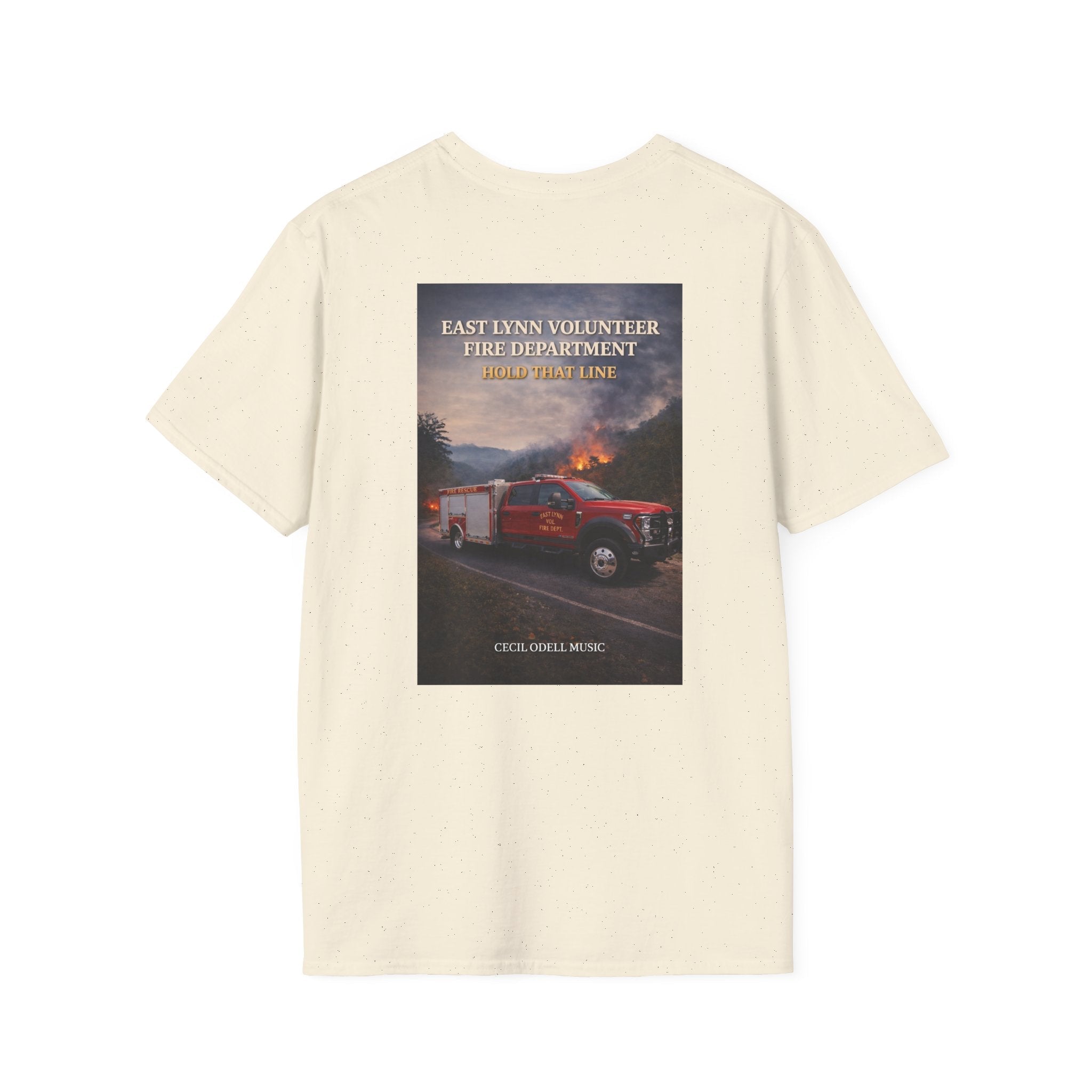 Fire Rescue T-Shirt: East Lynn Volunteer Fire Department West Virginia Line Crew Shirt - Cecil Odell Music