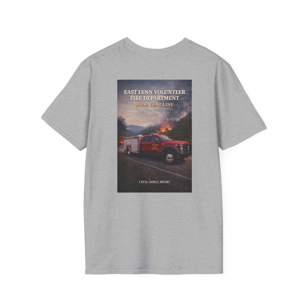 Fire Rescue T-Shirt: East Lynn Volunteer Fire Department West Virginia Line Crew Shirt - Cecil Odell Music