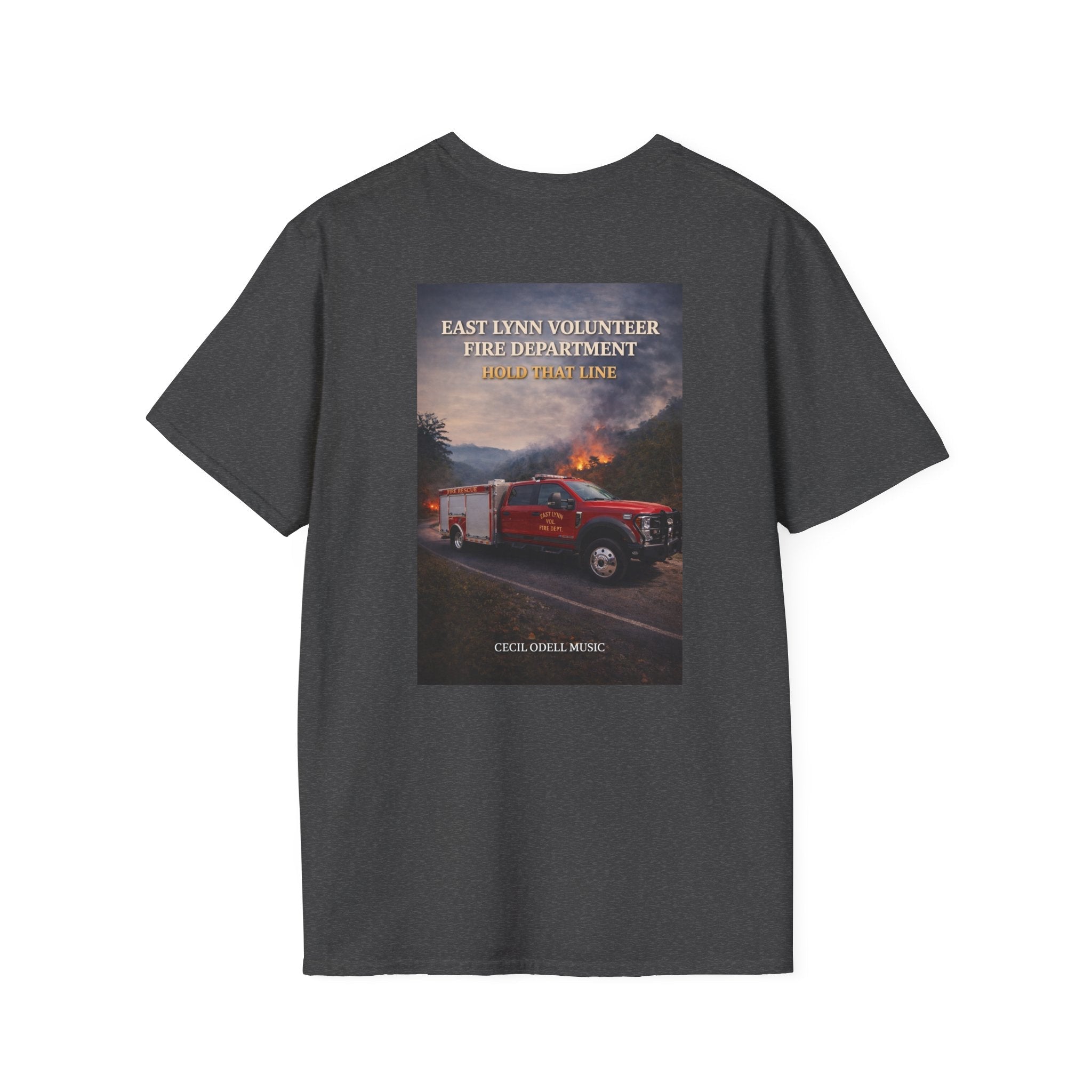 Fire Rescue T-Shirt: East Lynn Volunteer Fire Department West Virginia Line Crew Shirt - Cecil Odell Music