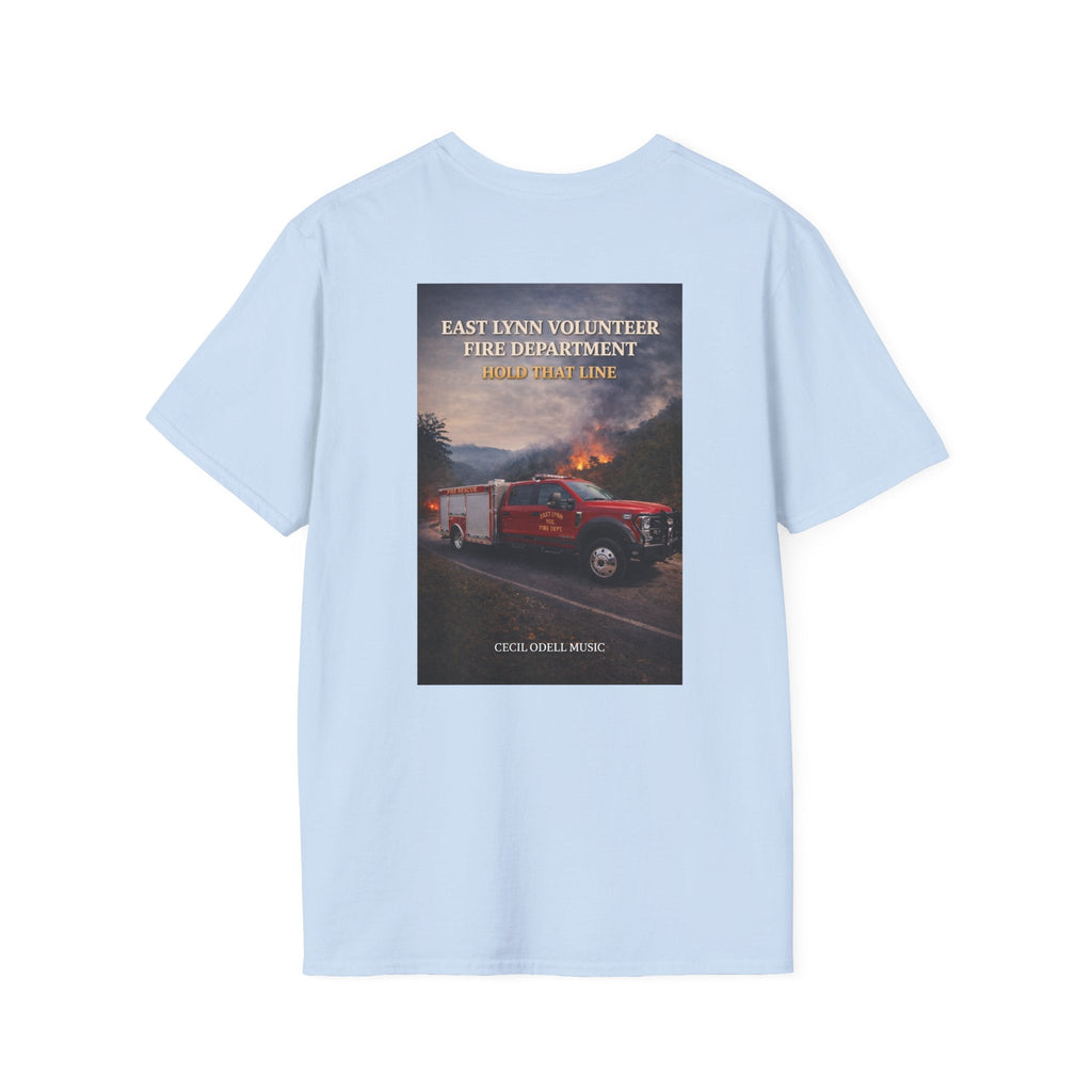 Fire Rescue T-Shirt: East Lynn Volunteer Fire Department West Virginia Line Crew Shirt - Cecil Odell Music