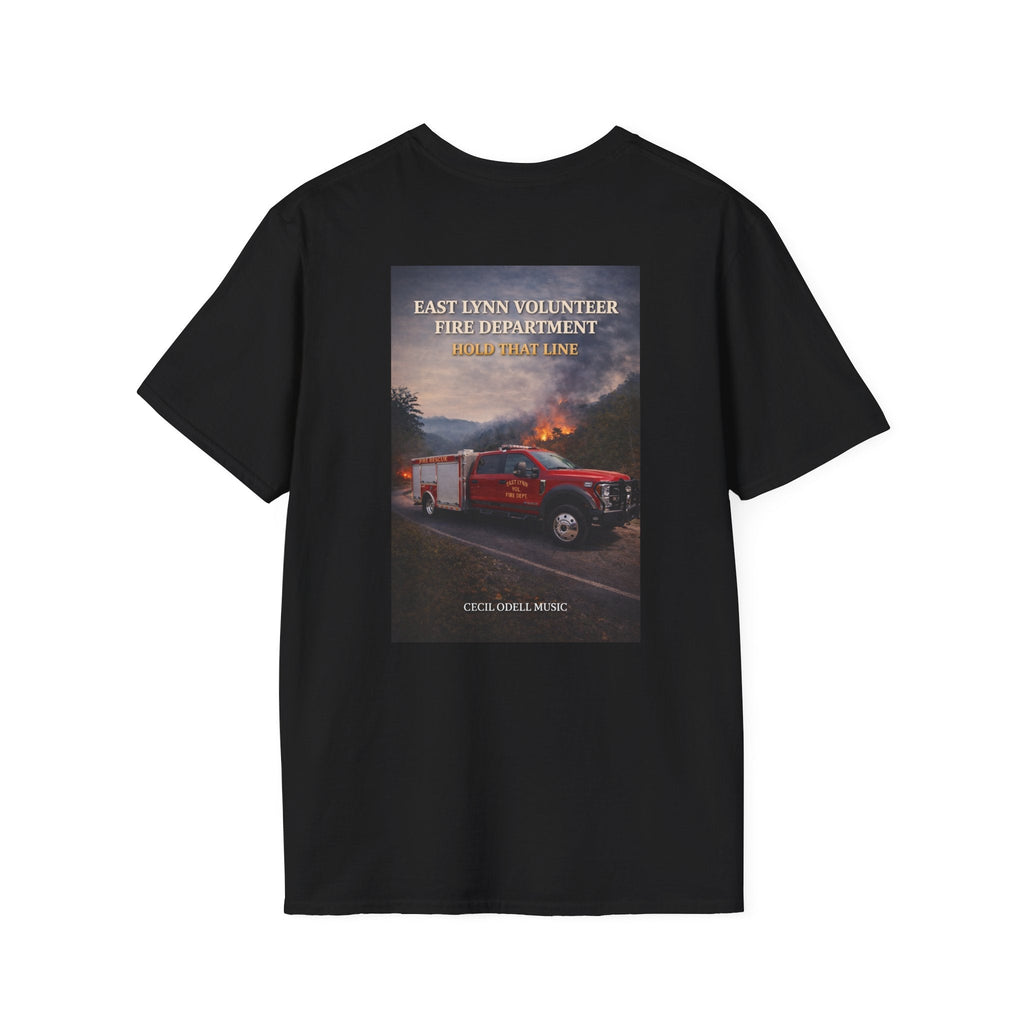 Fire Rescue T-Shirt: East Lynn Volunteer Fire Department West Virginia Line Crew Shirt - Cecil Odell Music