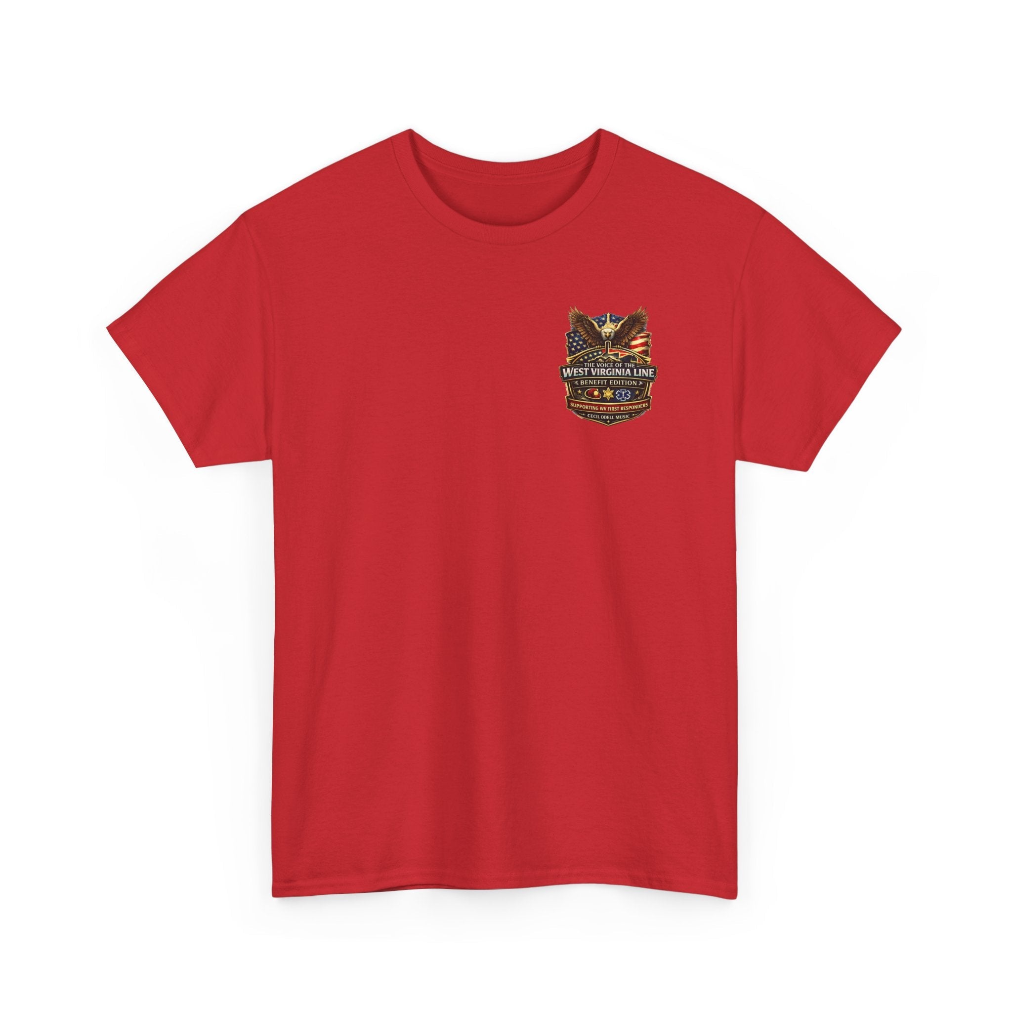 Firefighter T-Shirt: Rivesville Volunteer Fire Department “Hold That Line” Tribute Tee - Cecil Odell Music