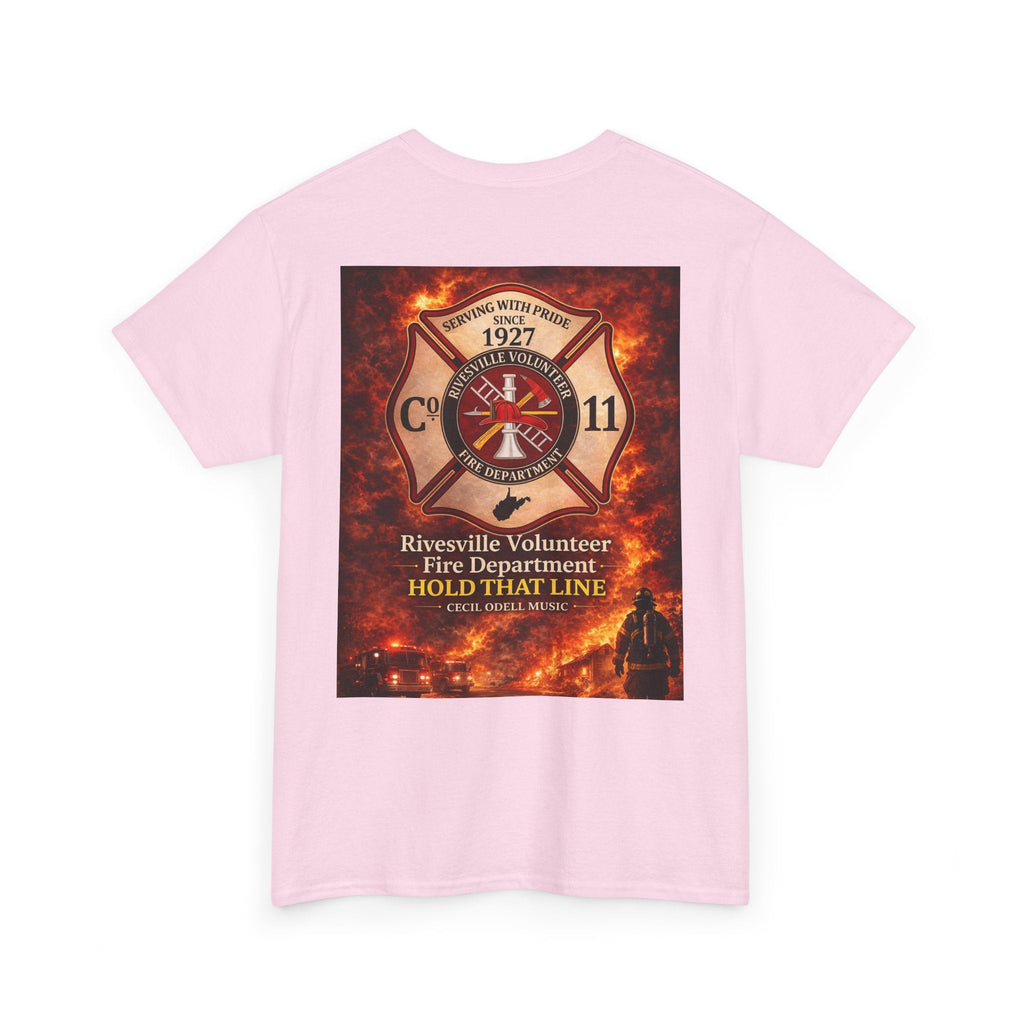 Firefighter T-Shirt: Rivesville Volunteer Fire Department “Hold That Line” Tribute Tee - Cecil Odell Music