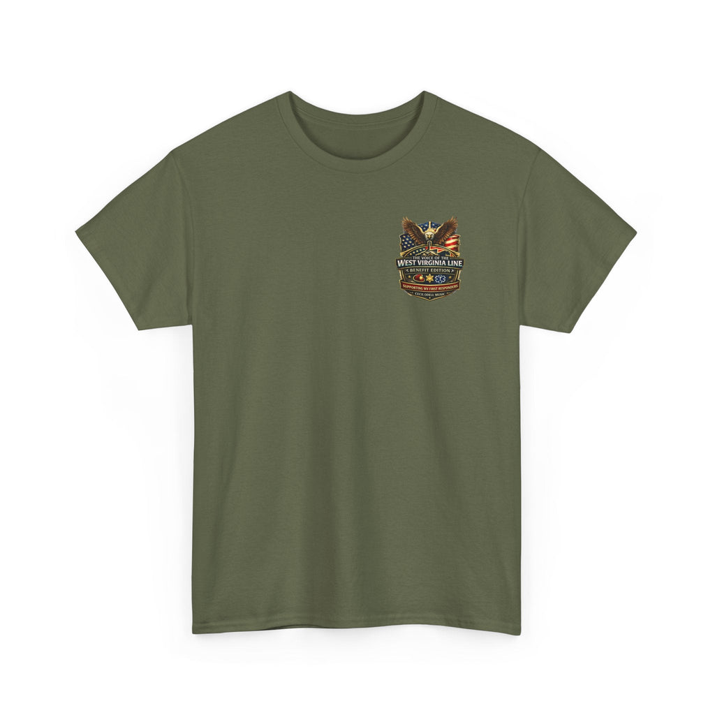 Firefighter T-Shirt: Rivesville Volunteer Fire Department “Hold That Line” Tribute Tee - Cecil Odell Music