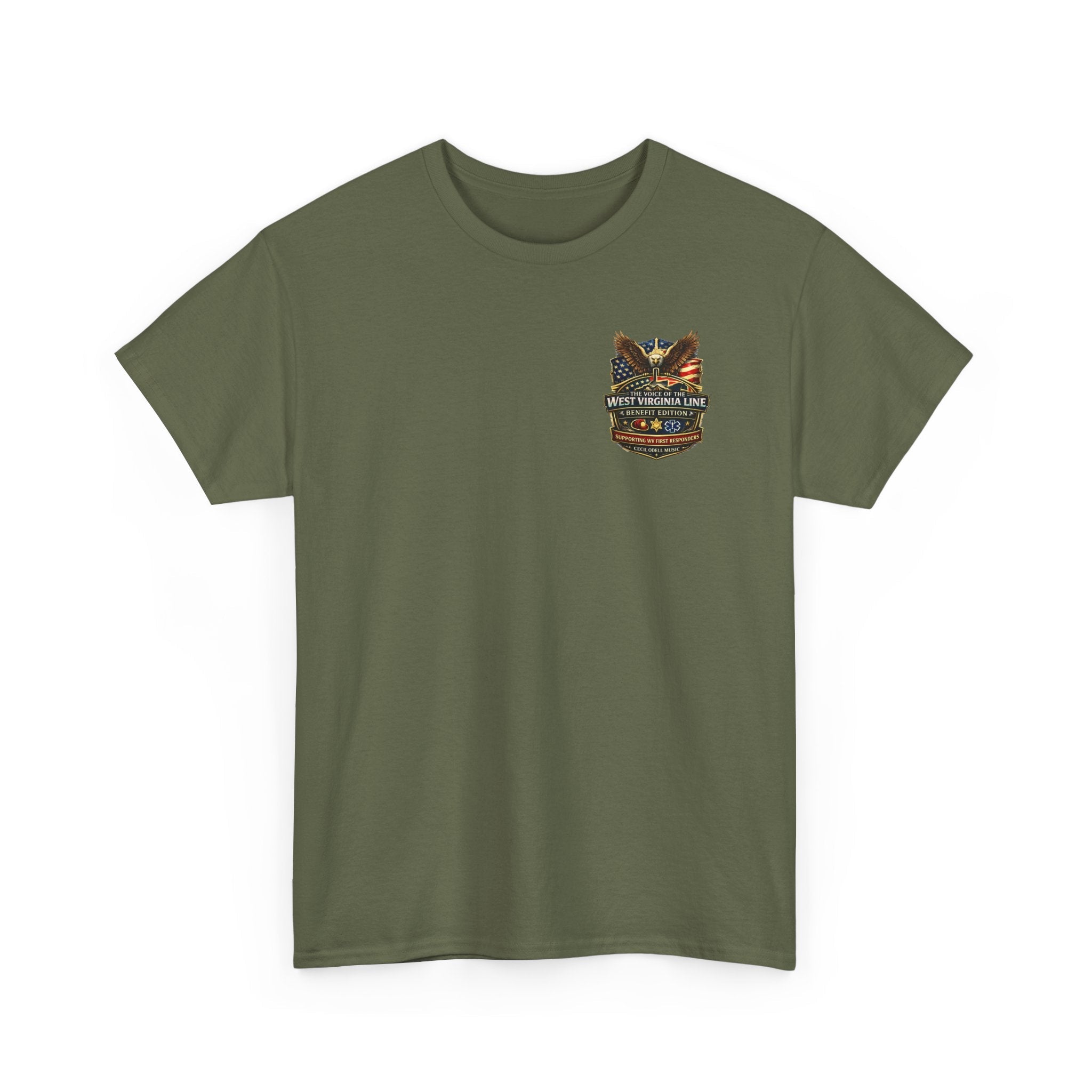 Firefighter T-Shirt: Rivesville Volunteer Fire Department “Hold That Line” Tribute Tee - Cecil Odell Music