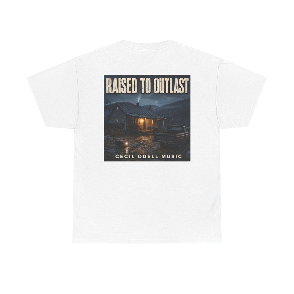 "Raised to Outlast" Tee: Cecil Odell Music Shirt - Cecil Odell Music