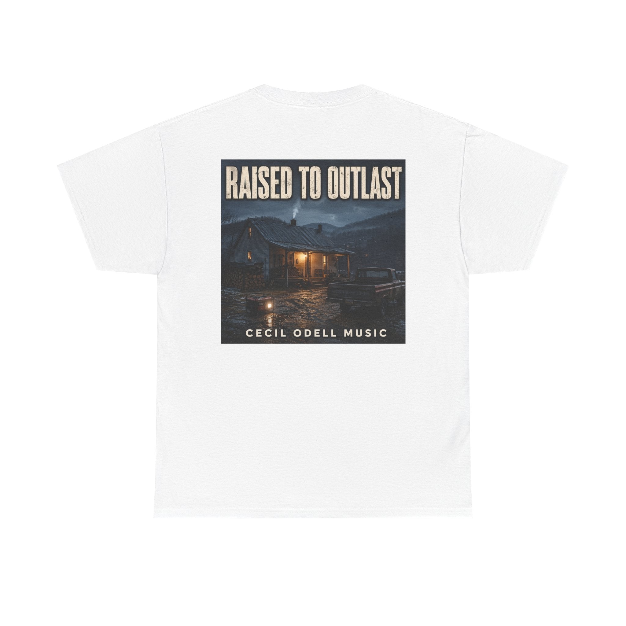 "Raised to Outlast" Tee: Cecil Odell Music Shirt - Cecil Odell Music