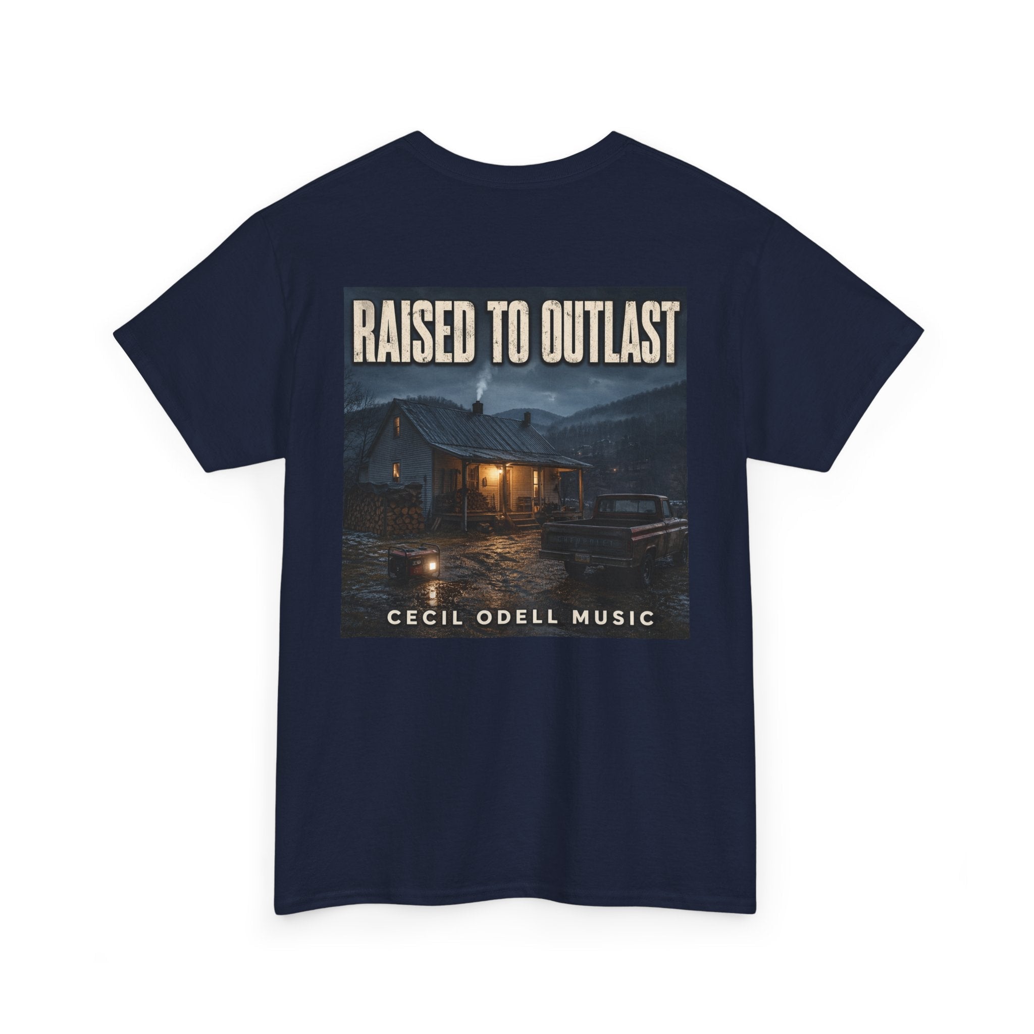 "Raised to Outlast" Tee: Cecil Odell Music Shirt - Cecil Odell Music