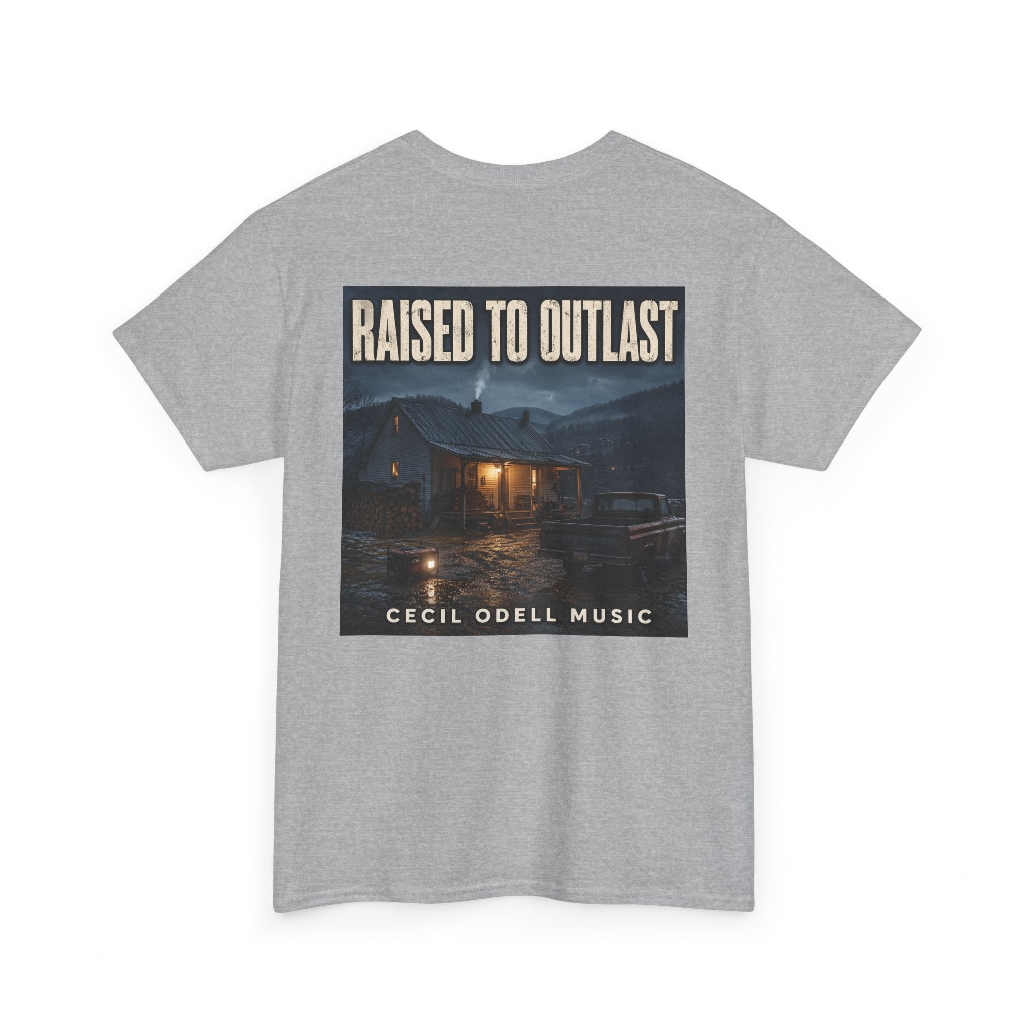 "Raised to Outlast" Tee: Cecil Odell Music Shirt - Cecil Odell Music
